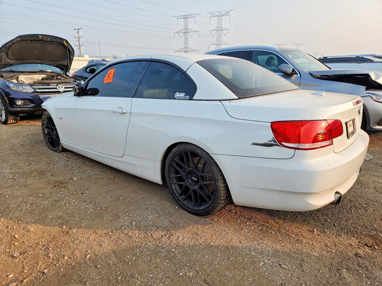 2008 Bmw 335 I White vin: WBAWL73598PX58064