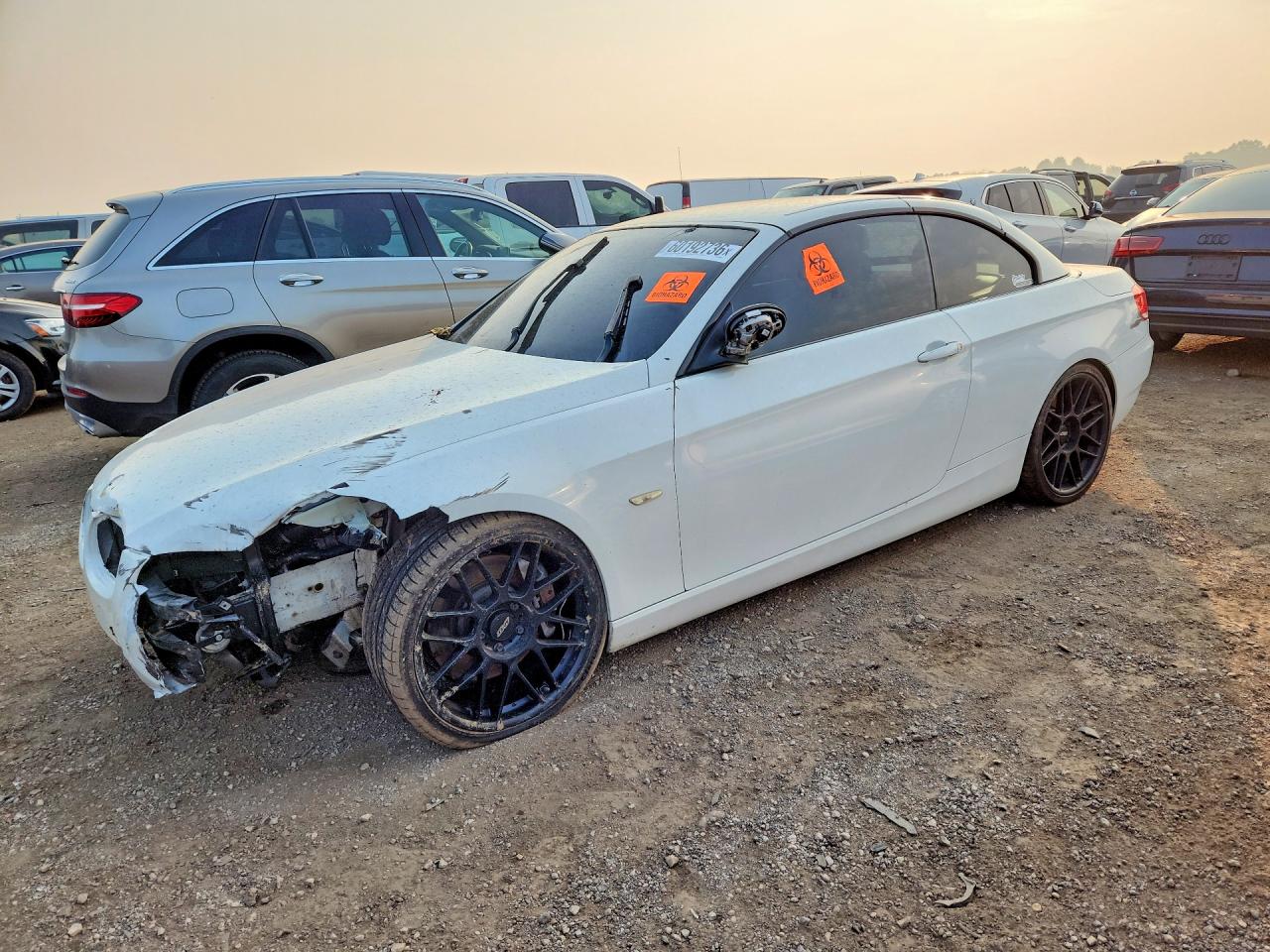 2008 Bmw 335 I White vin: WBAWL73598PX58064