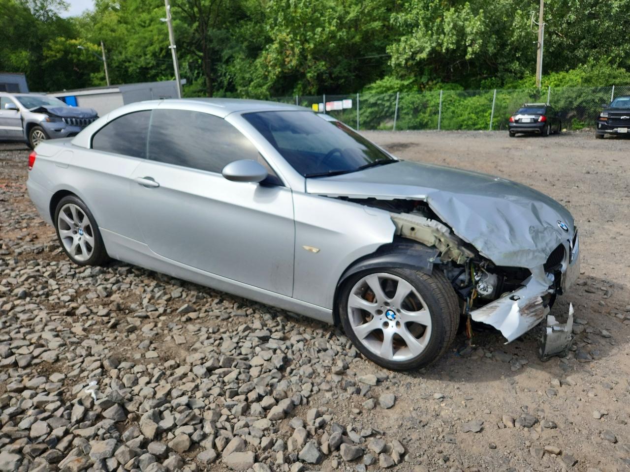 2009 Bmw 3 Series Silver vin: WBAWL73599P473754
