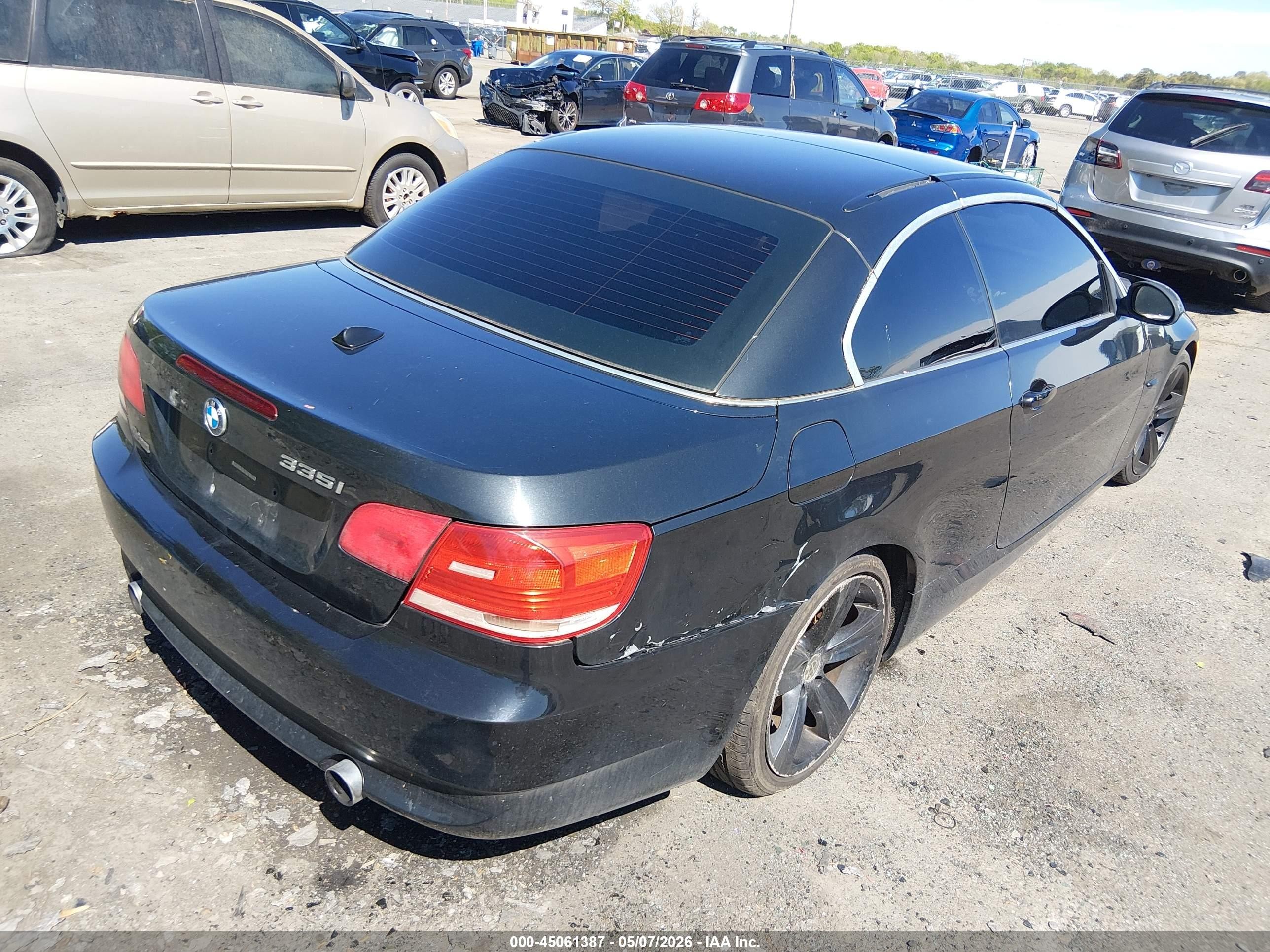 2009 Bmw 335i   Черный vin: WBAWL735X9P179408