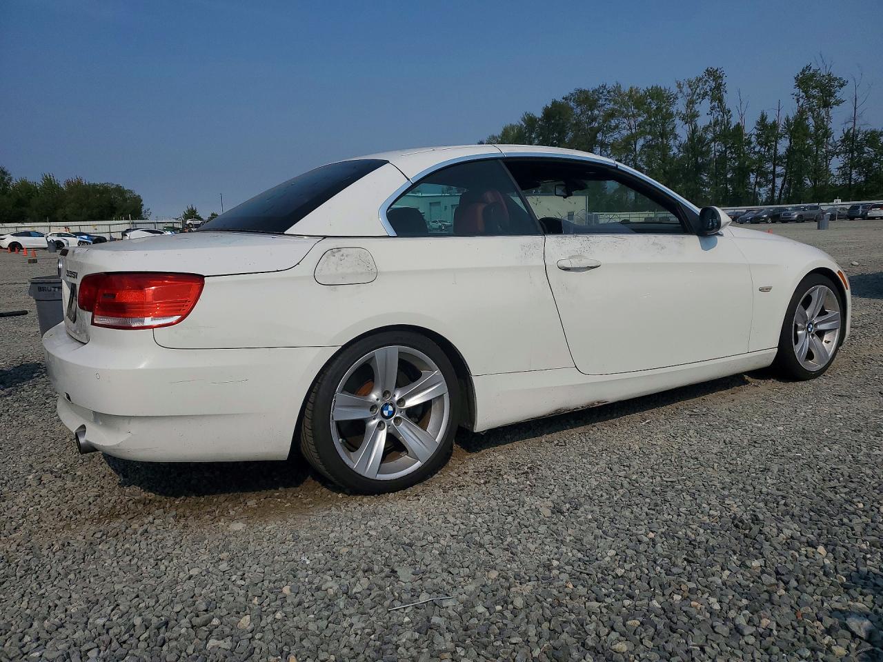 2009 Bmw 335 I White vin: WBAWL735X9PX44823