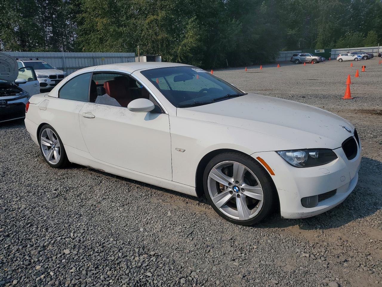 2009 Bmw 335 I White vin: WBAWL735X9PX44823