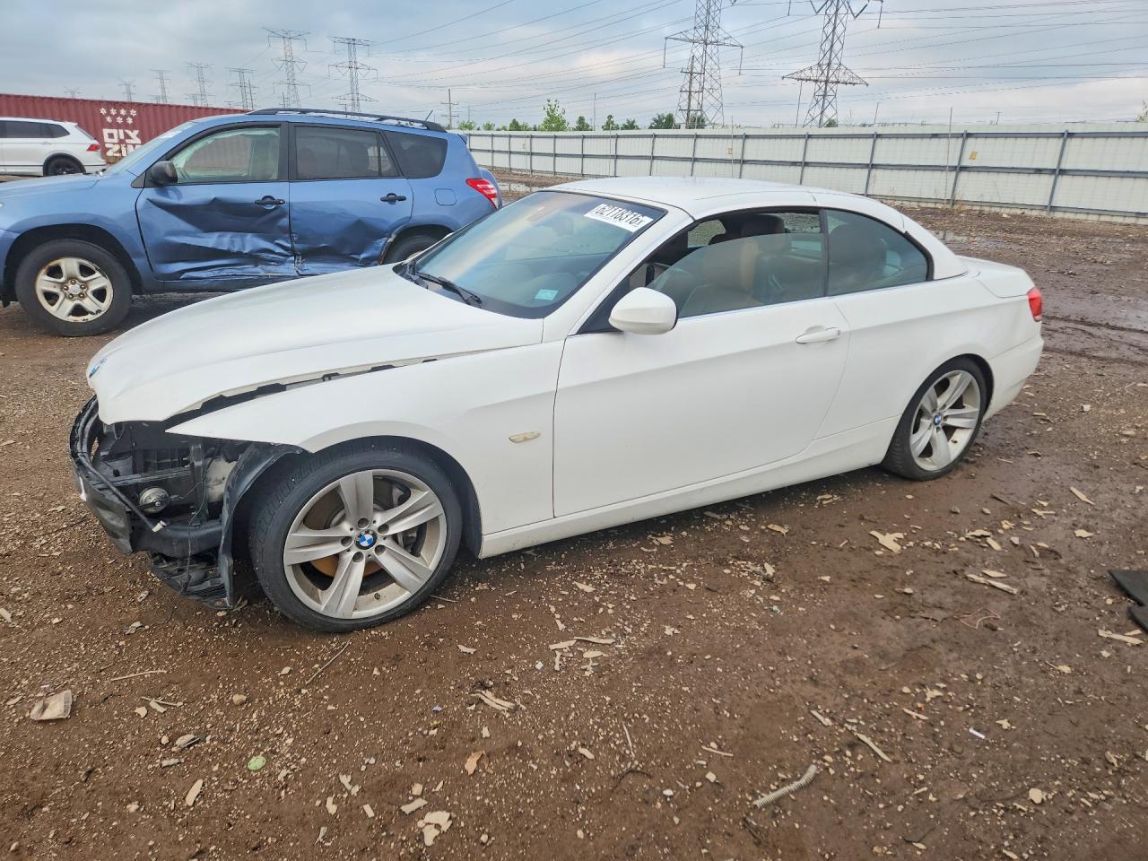 2010 Bmw 335 I White vin: WBAWL7C52AP475012