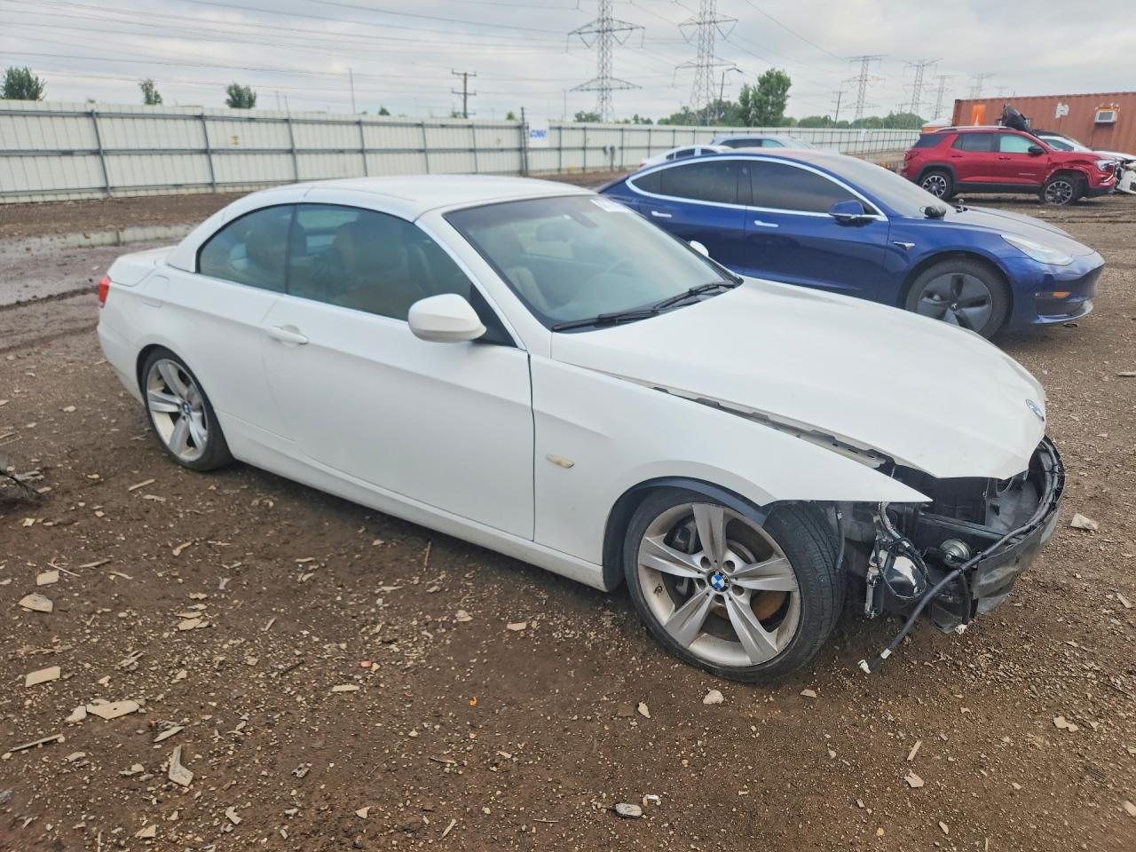 2010 Bmw 335 I White vin: WBAWL7C52AP475012