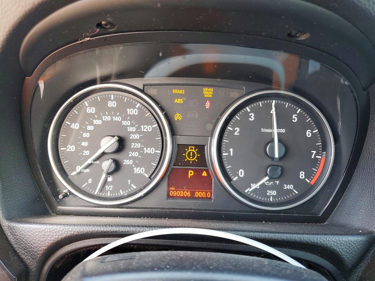 2009 Bmw 328 I Sulev Белый vin: WBAWR33529P154798