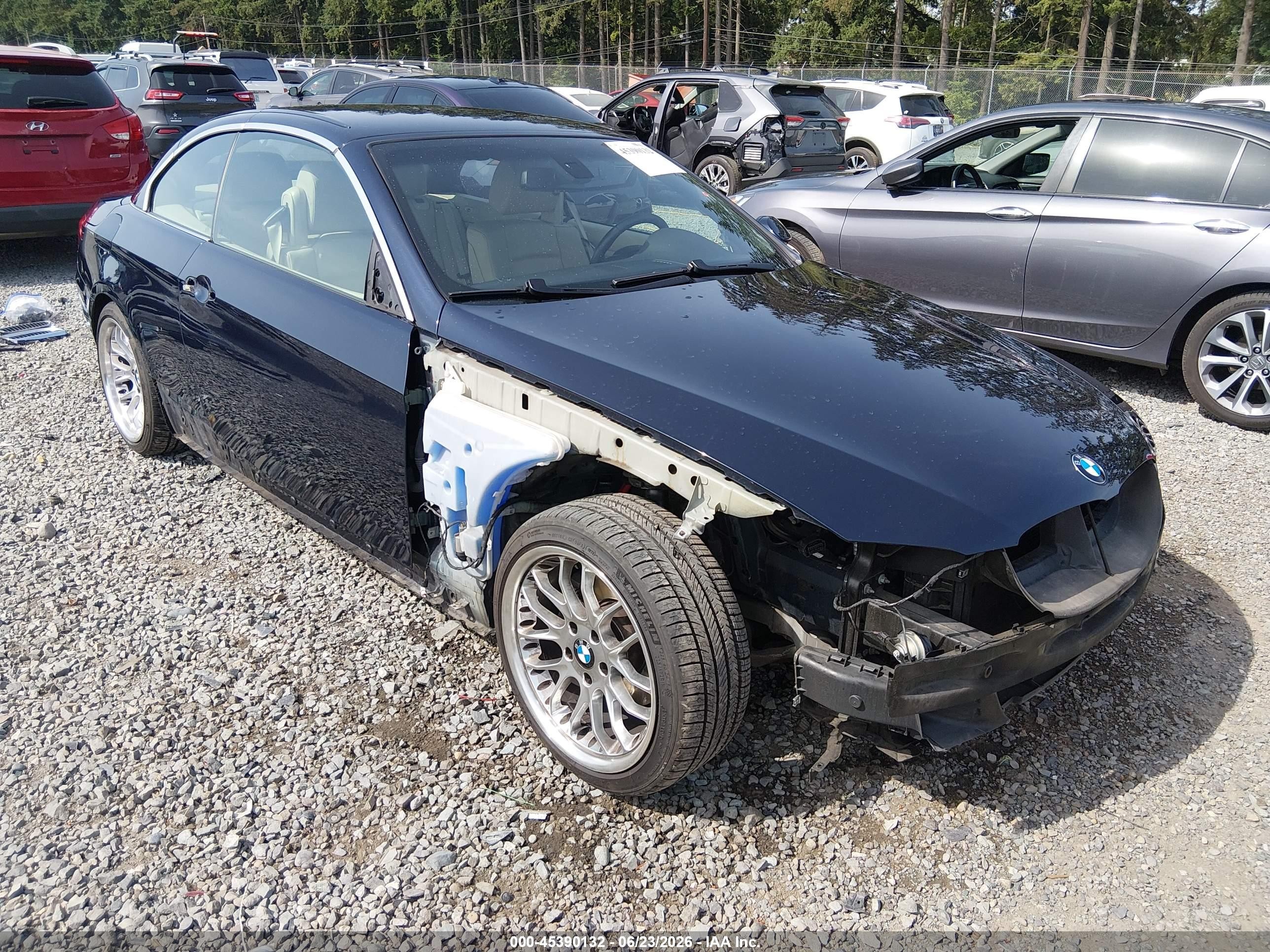 2007 Bmw 328i   Dark Blue vin: WBAWR33557PX79743