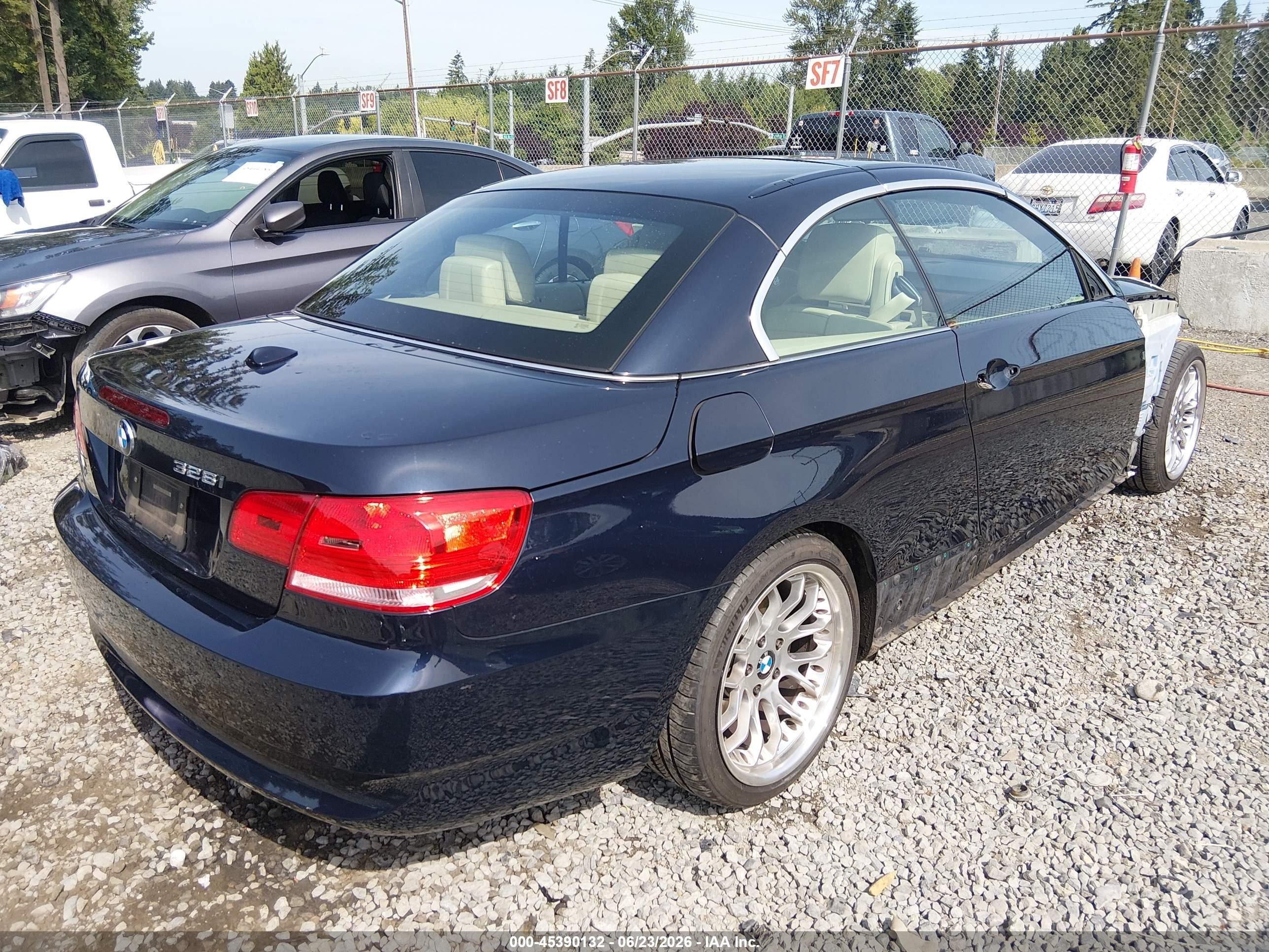 2007 Bmw 328i   Dark Blue vin: WBAWR33557PX79743