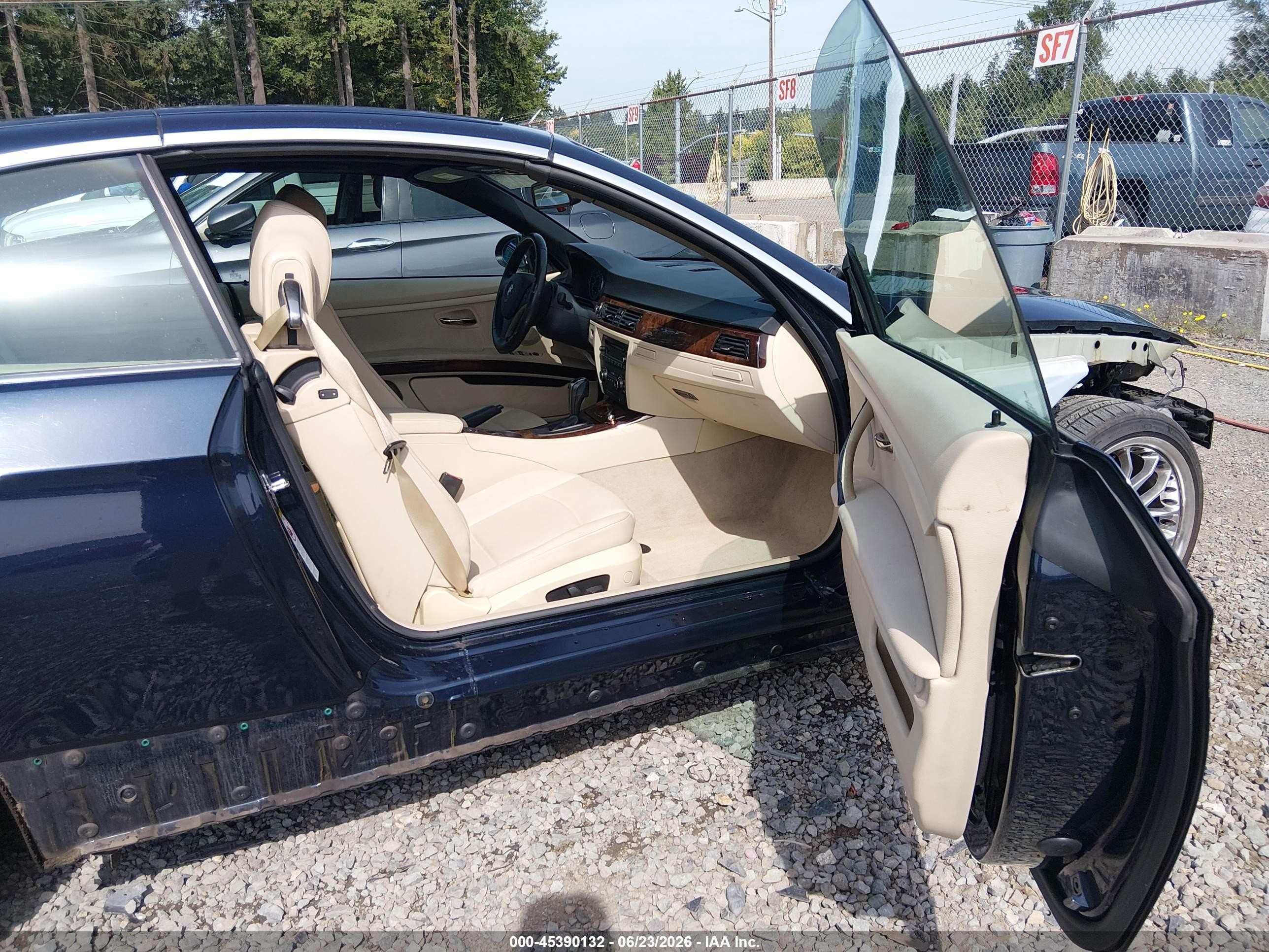 2007 Bmw 328i   Dark Blue vin: WBAWR33557PX79743