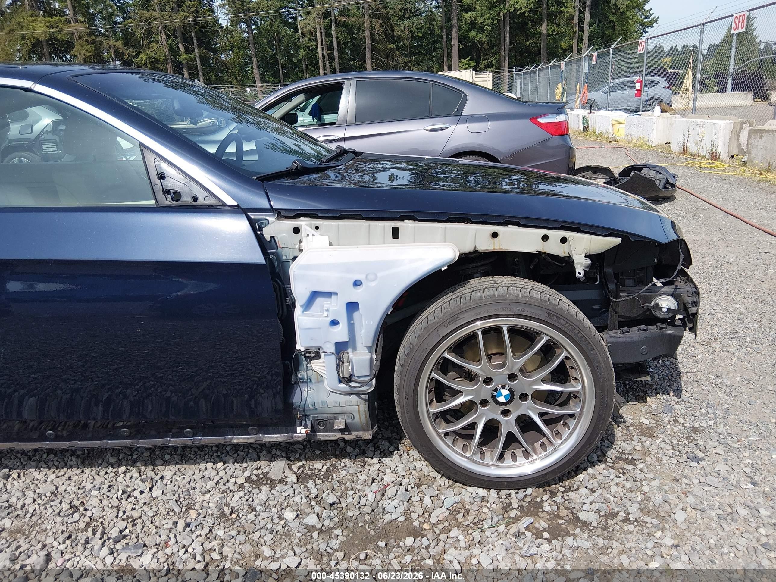 2007 Bmw 328i   Dark Blue vin: WBAWR33557PX79743