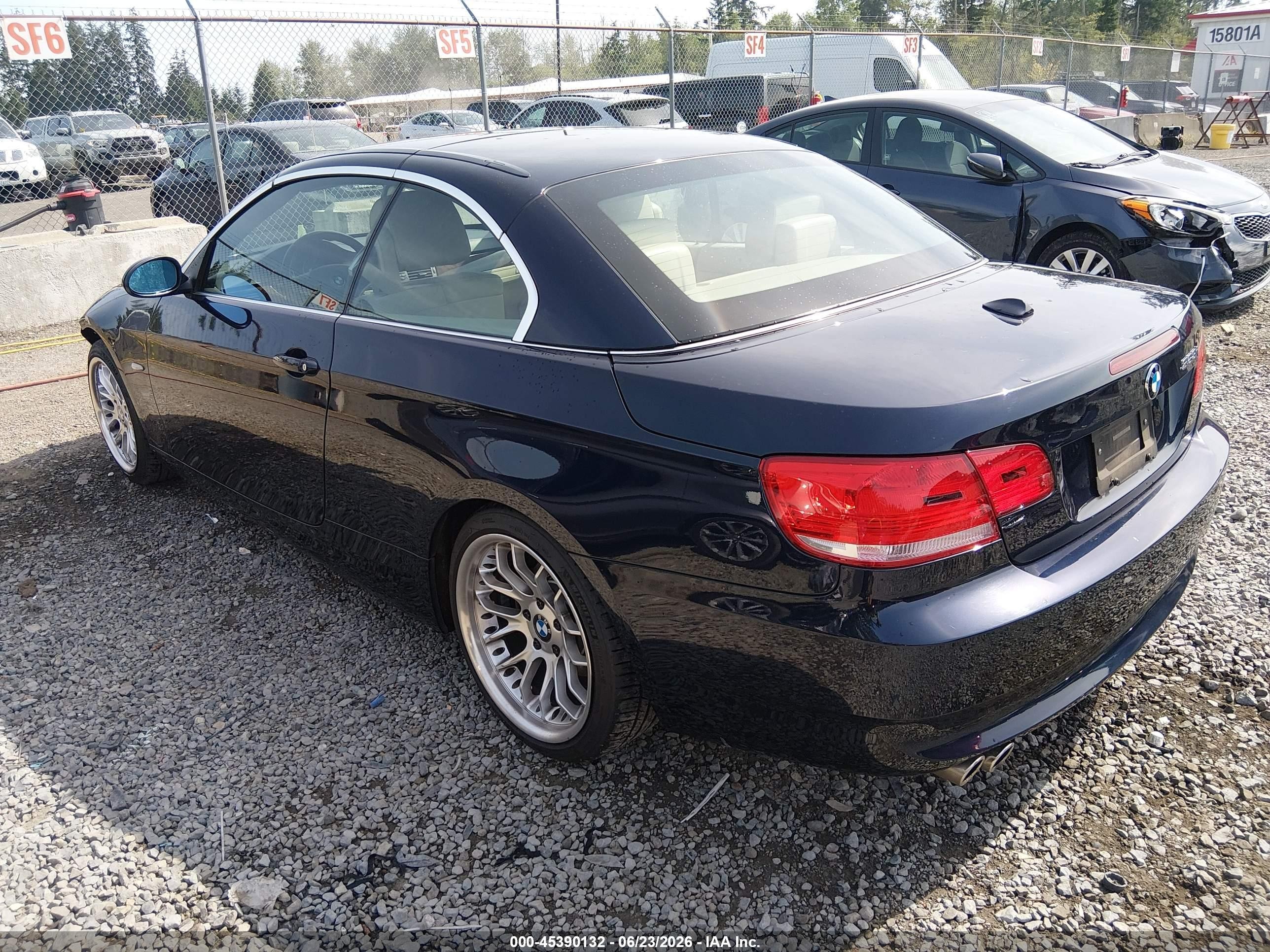2007 Bmw 328i   Dark Blue vin: WBAWR33557PX79743