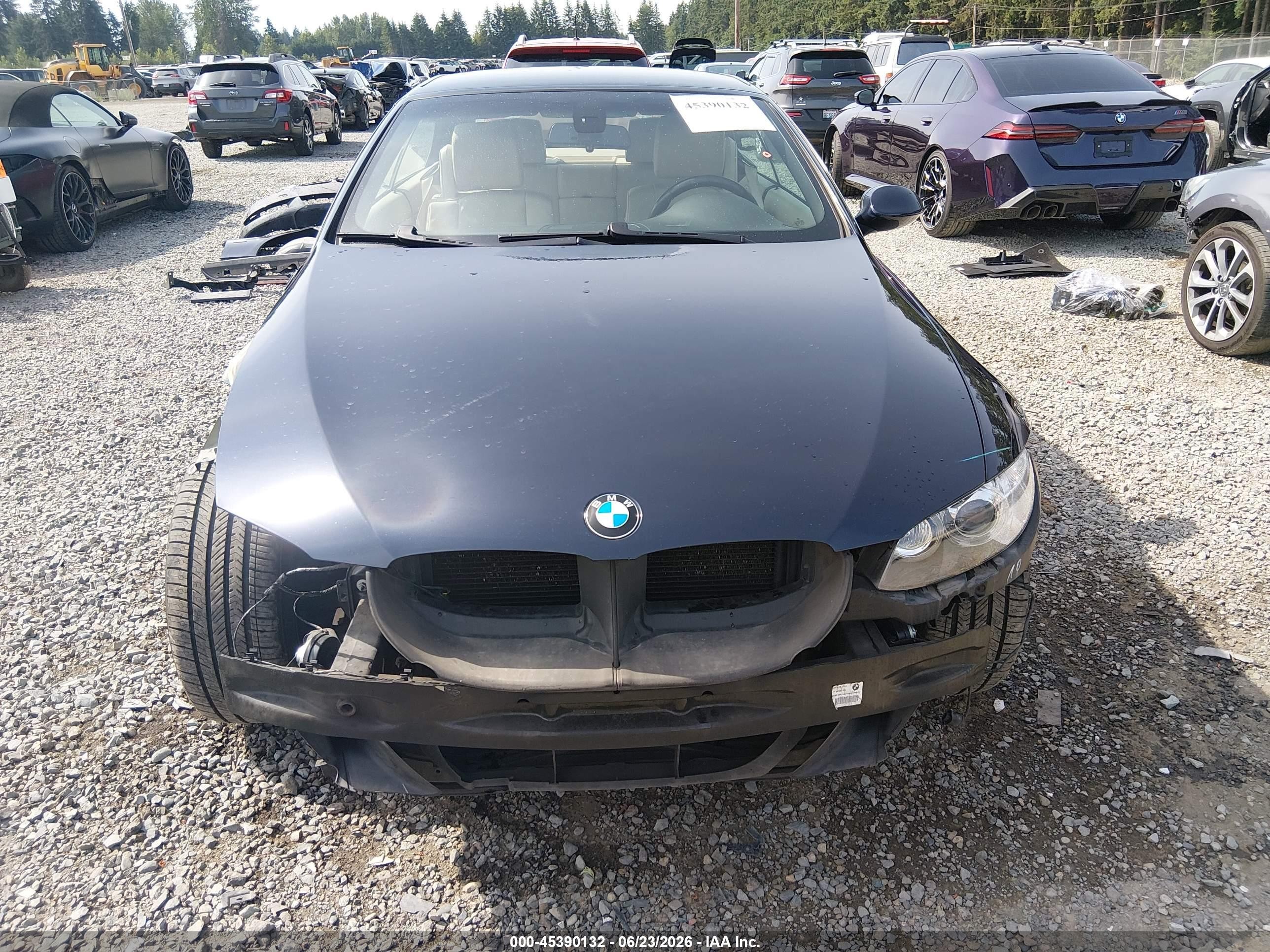 2007 Bmw 328i   Dark Blue vin: WBAWR33557PX79743