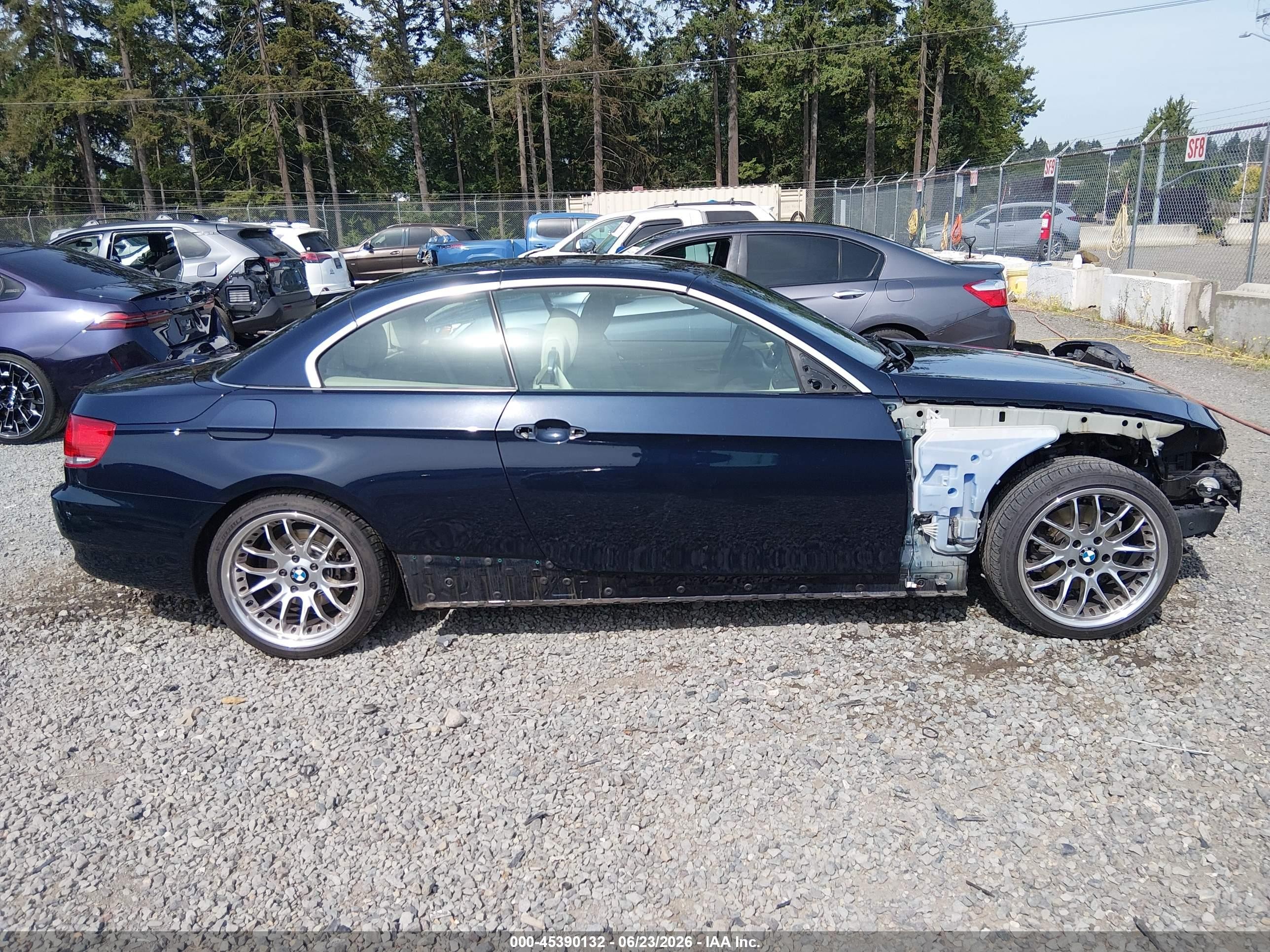 2007 Bmw 328i   Dark Blue vin: WBAWR33557PX79743