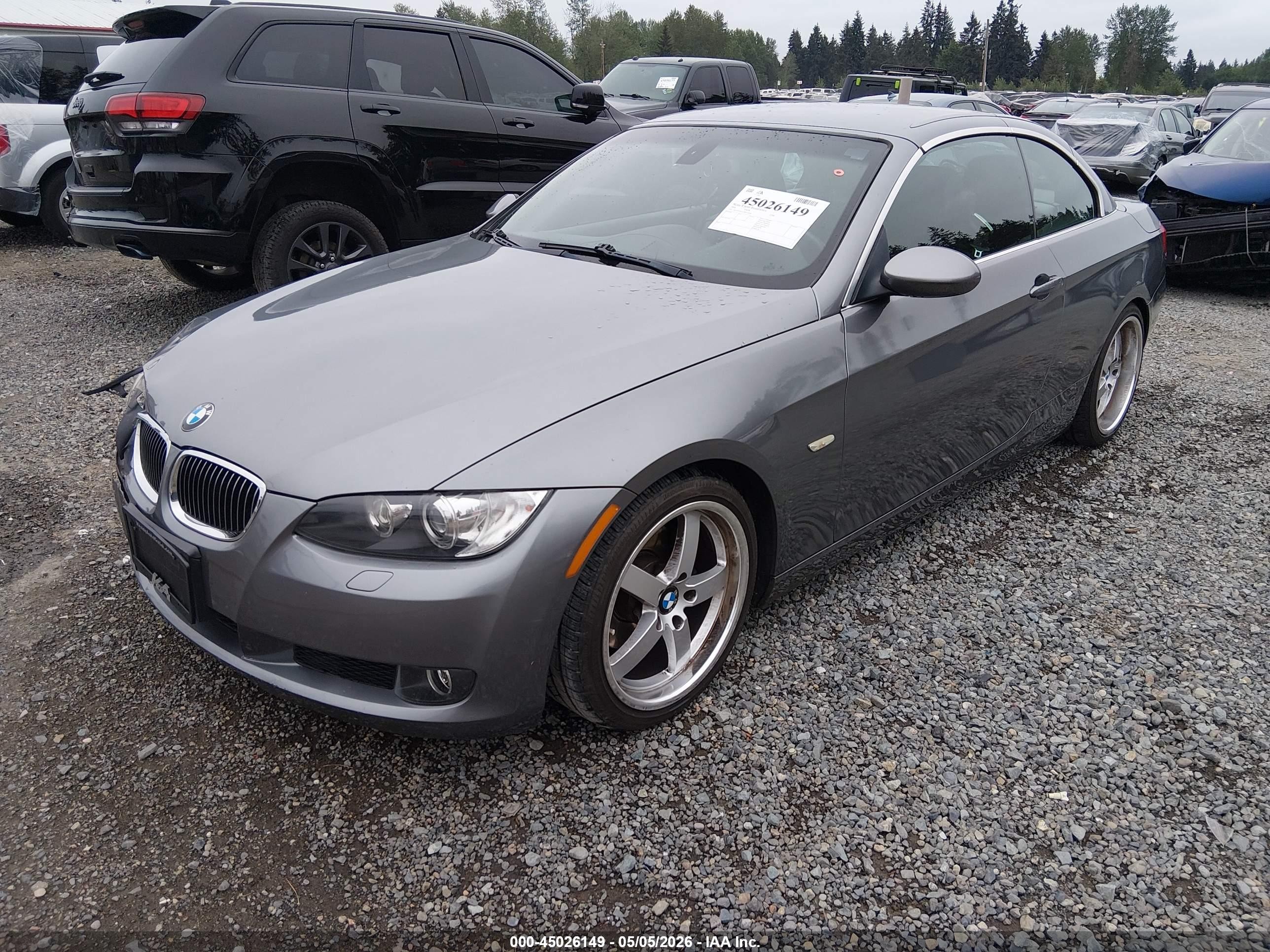 2008 Bmw 328i   Gray vin: WBAWR33558P154048