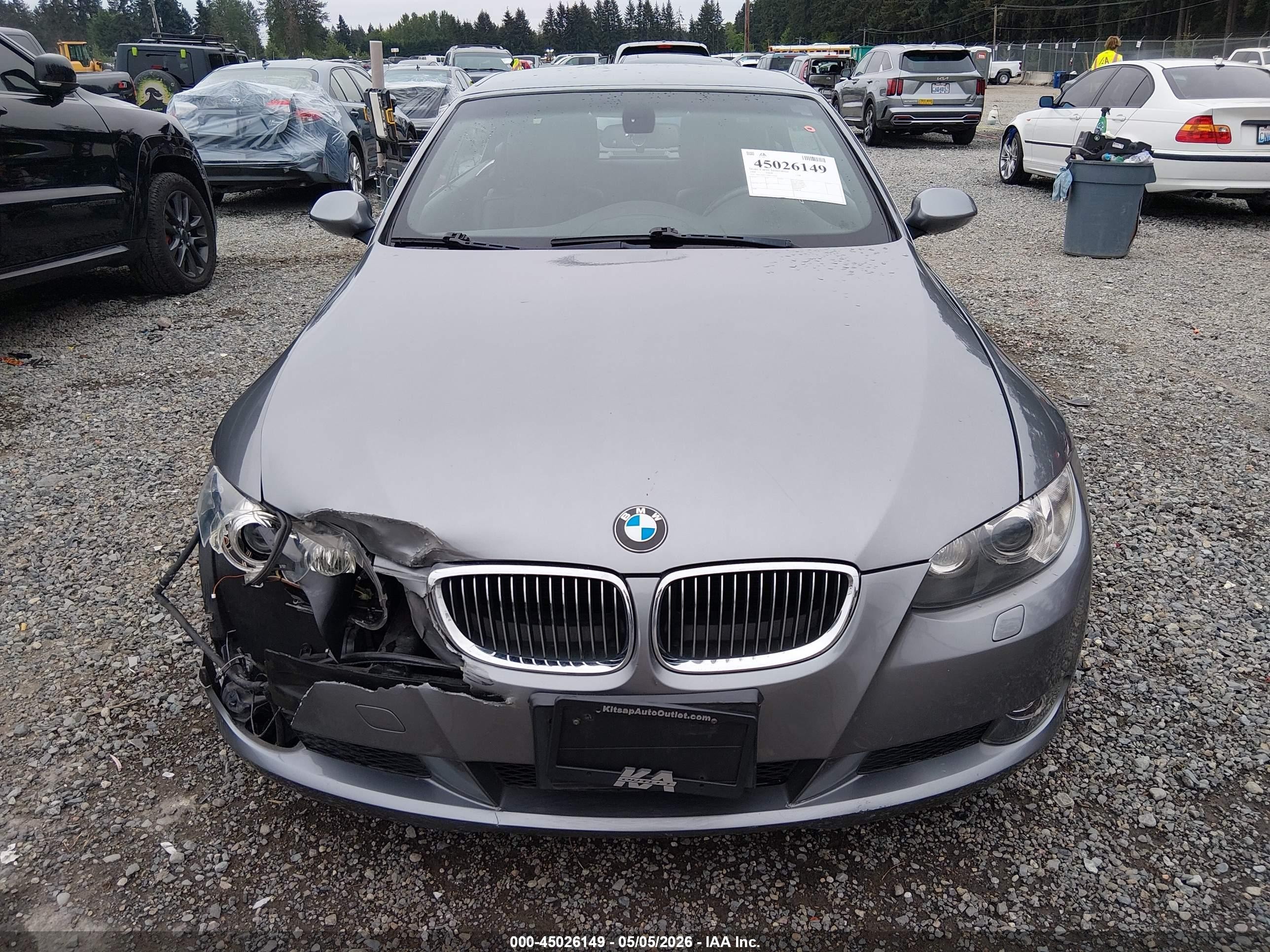 2008 Bmw 328i   Gray vin: WBAWR33558P154048