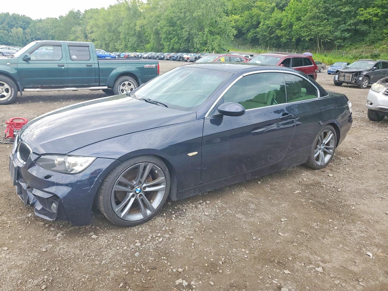 2008 Bmw 328 I Sulev Blue vin: WBAWR33588P152195