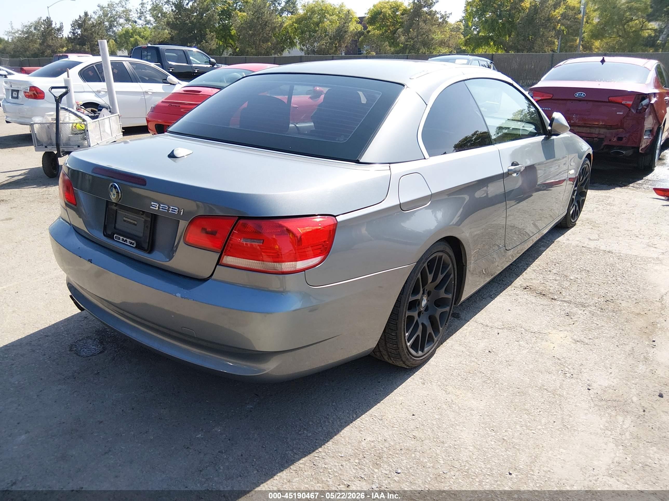 2007 Bmw 328i   Gray vin: WBAWR33597PX78935
