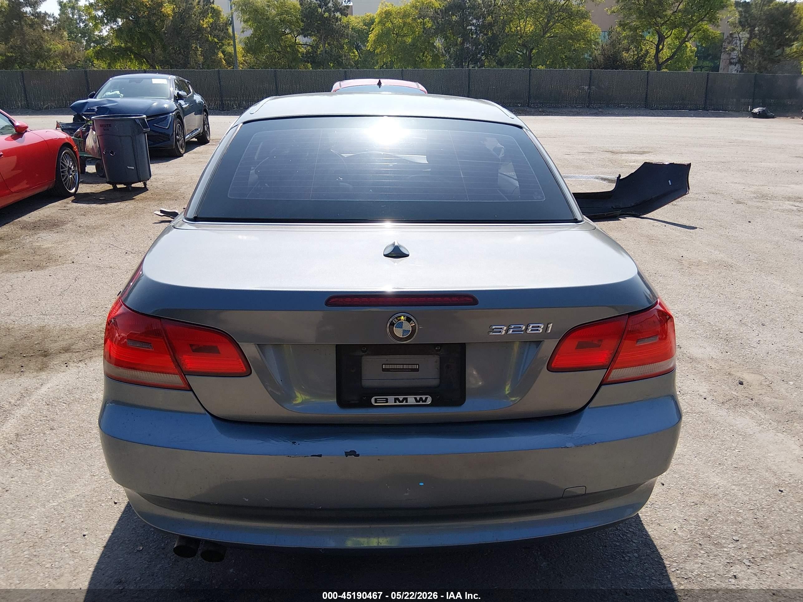 2007 Bmw 328i   Gray vin: WBAWR33597PX78935