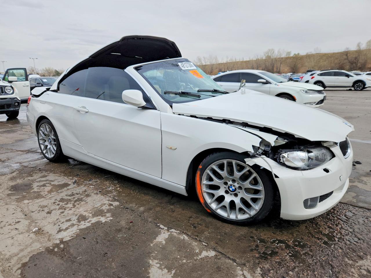 2010 Bmw 328 I Sulev White vin: WBAWR3C57AP463347