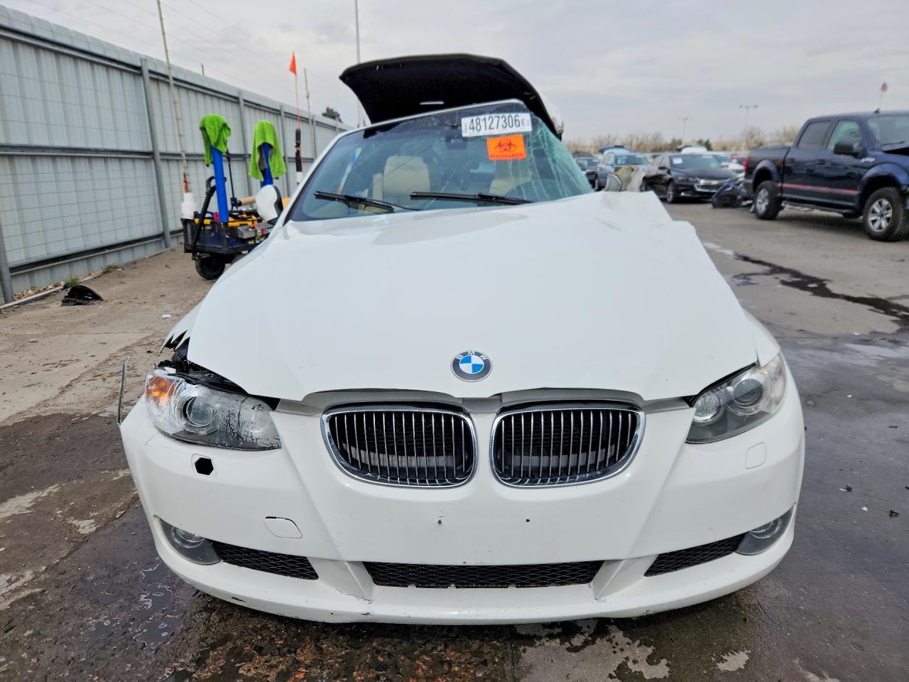 2010 Bmw 328 I Sulev White vin: WBAWR3C57AP463347