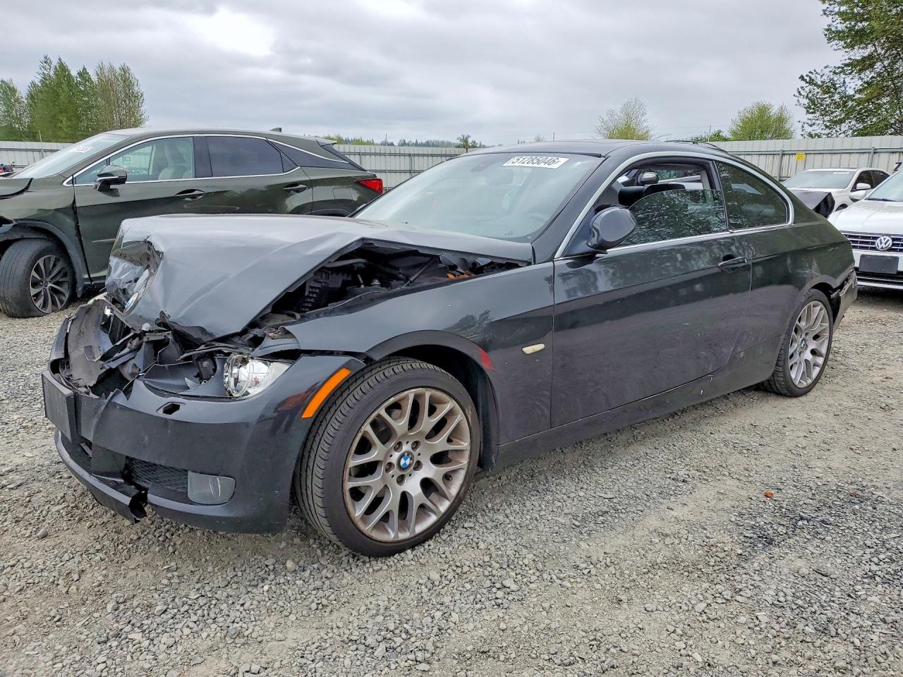 2007 Bmw 328 I Sulev Черный vin: WBAWV13527P117568