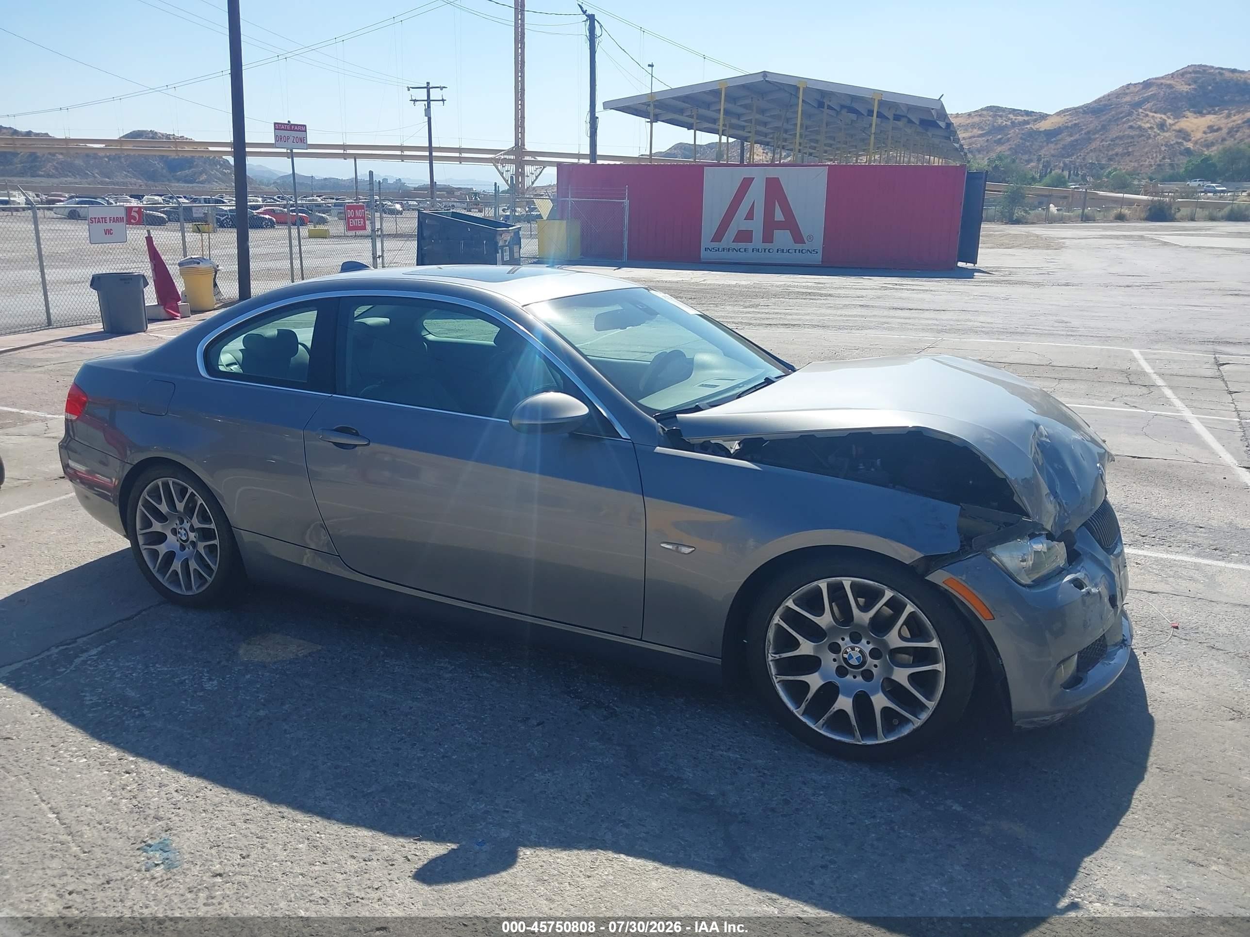 2007 Bmw 328i   Gray vin: WBAWV13557PK49885