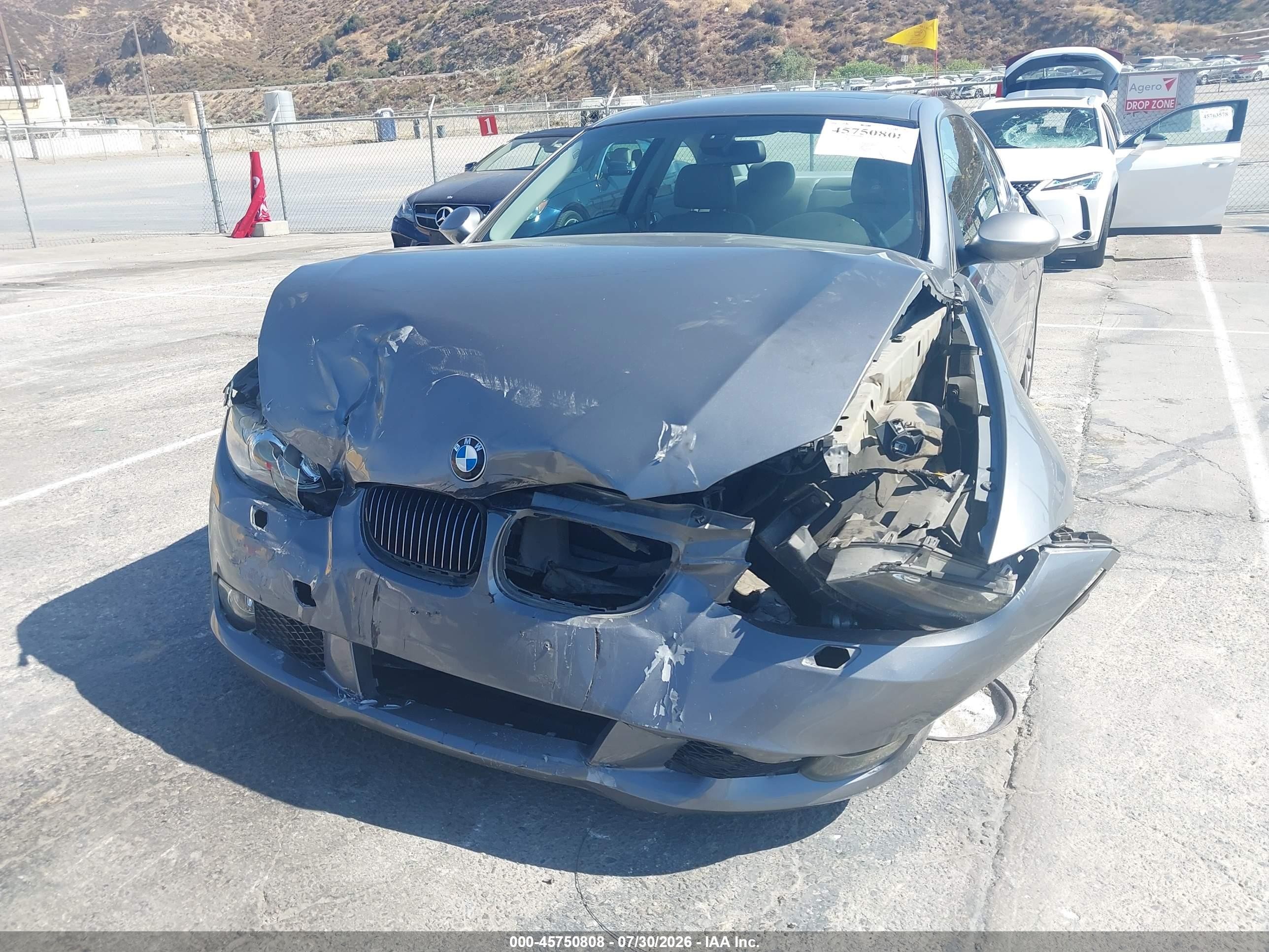 2007 Bmw 328i   Gray vin: WBAWV13557PK49885