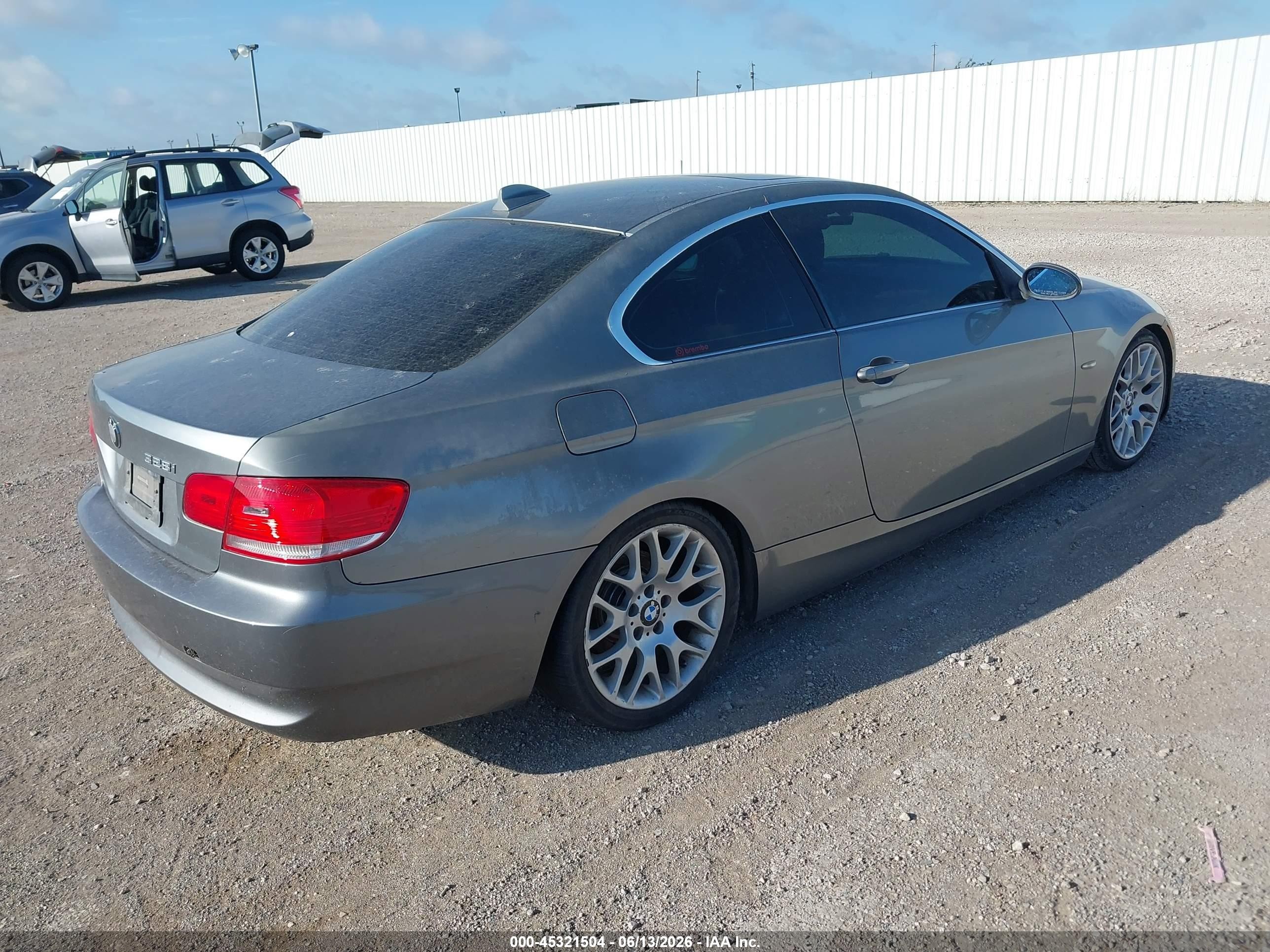 2008 Bmw 328i   Gray vin: WBAWV13558PG07409