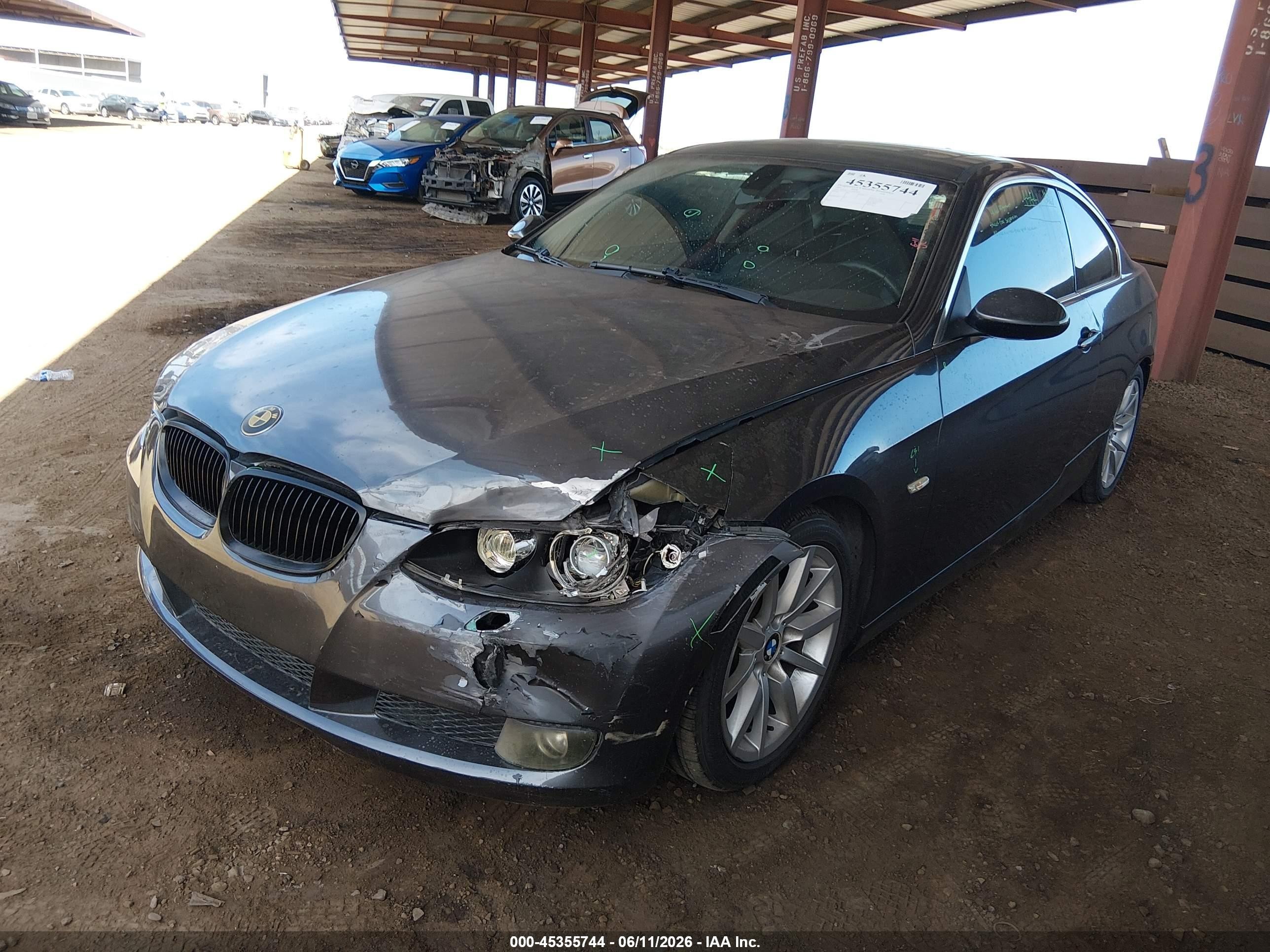 2007 Bmw 328i Gray vin: WBAWV13597PK49551