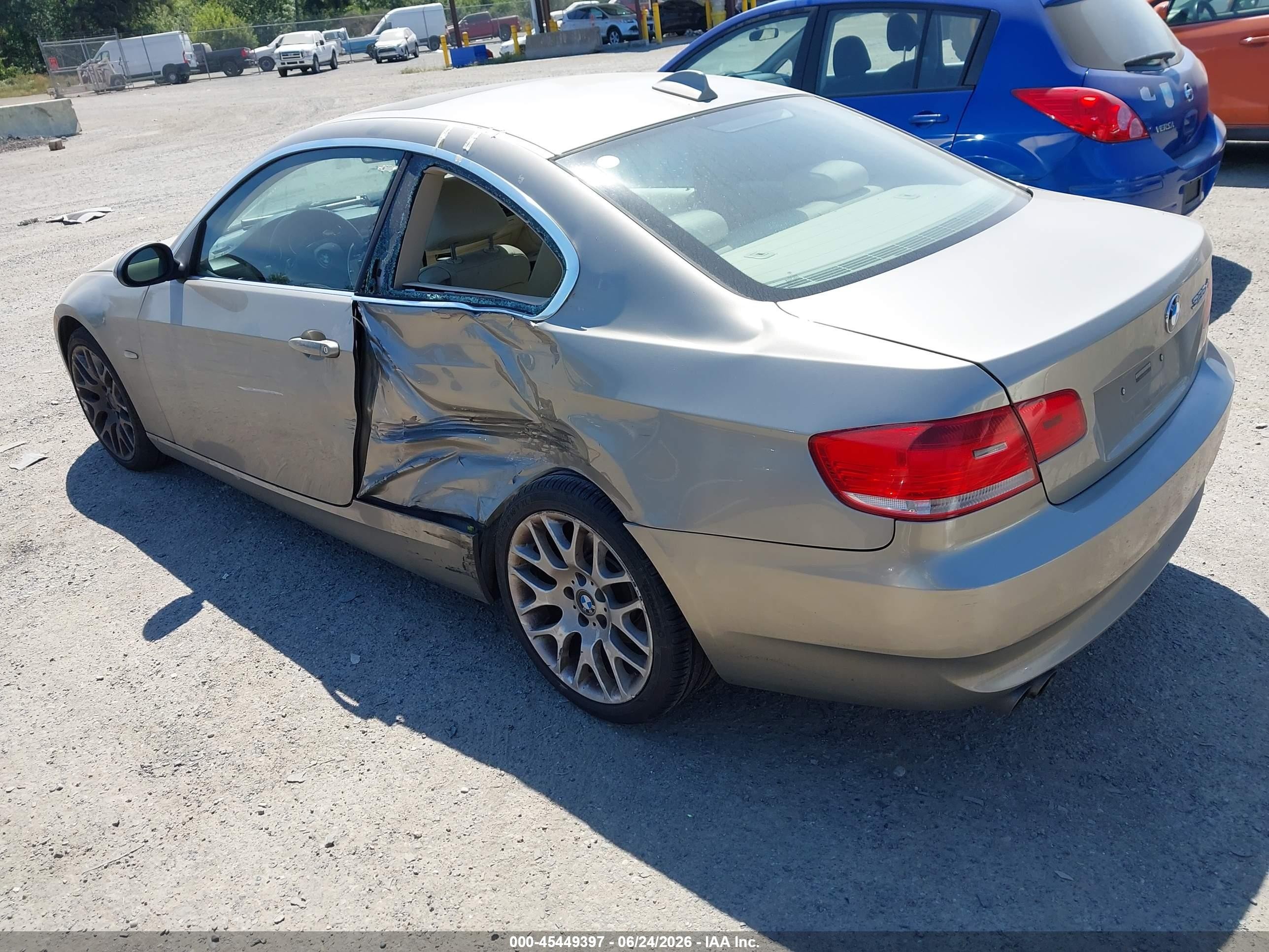 2008 Bmw 328xi Gold vin: WBAWV53518P078478