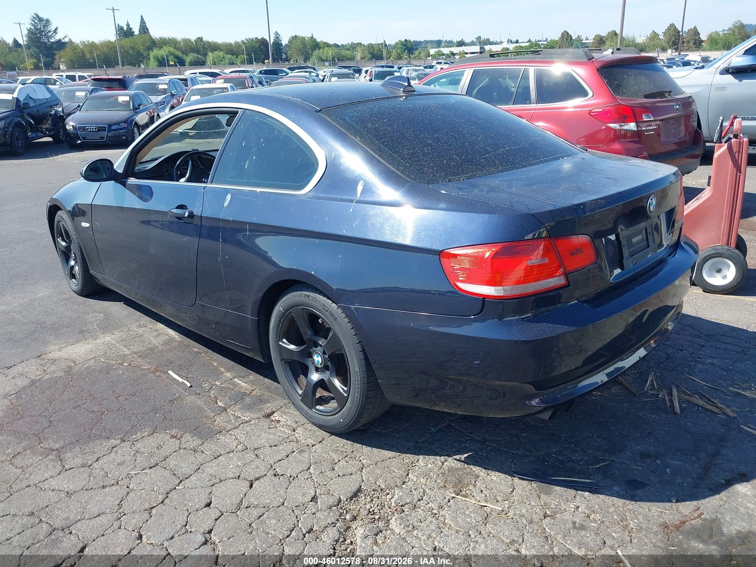 2007 Bmw 328xi   Dark Blue vin: WBAWV53557PW24097