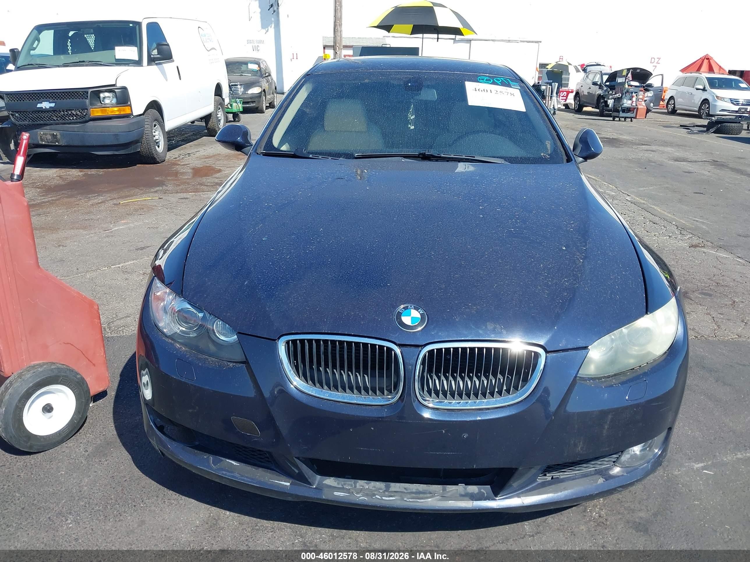2007 Bmw 328xi   Dark Blue vin: WBAWV53557PW24097