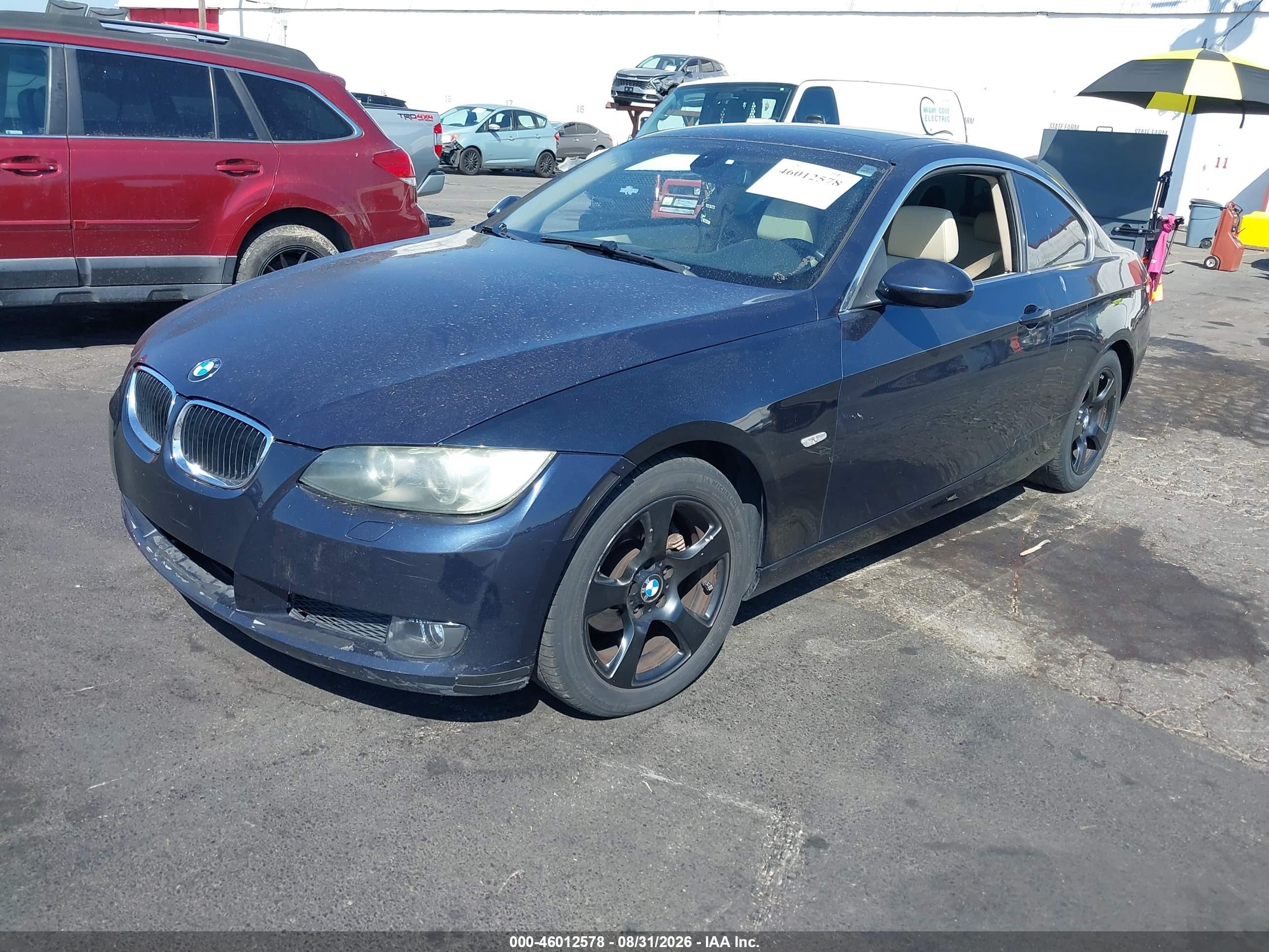 2007 Bmw 328xi   Dark Blue vin: WBAWV53557PW24097
