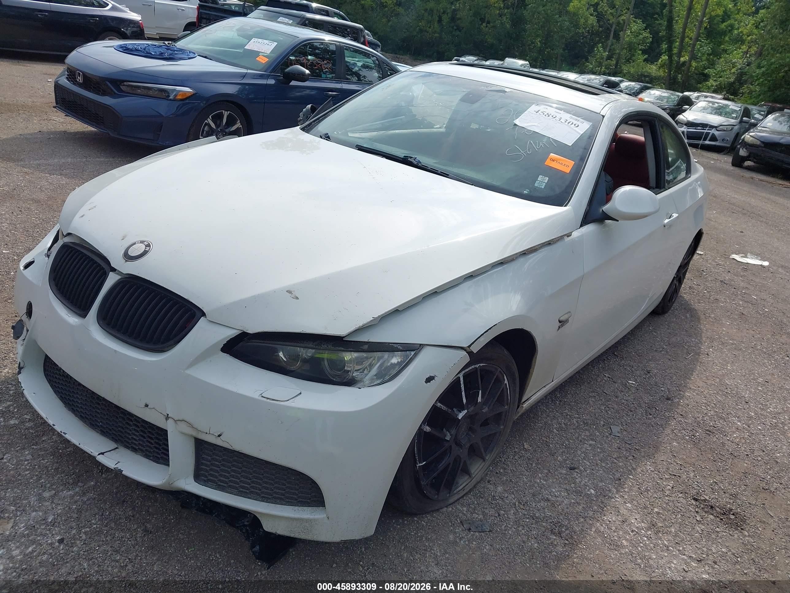 2009 Bmw 328i Xdrive White vin: WBAWV53589P080827