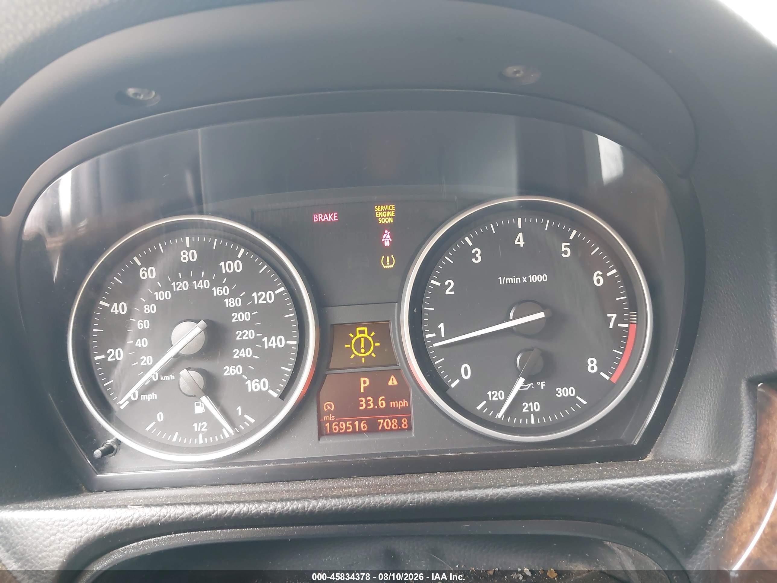 2007 Bmw 328xi   Серый vin: WBAWV535X7P077067