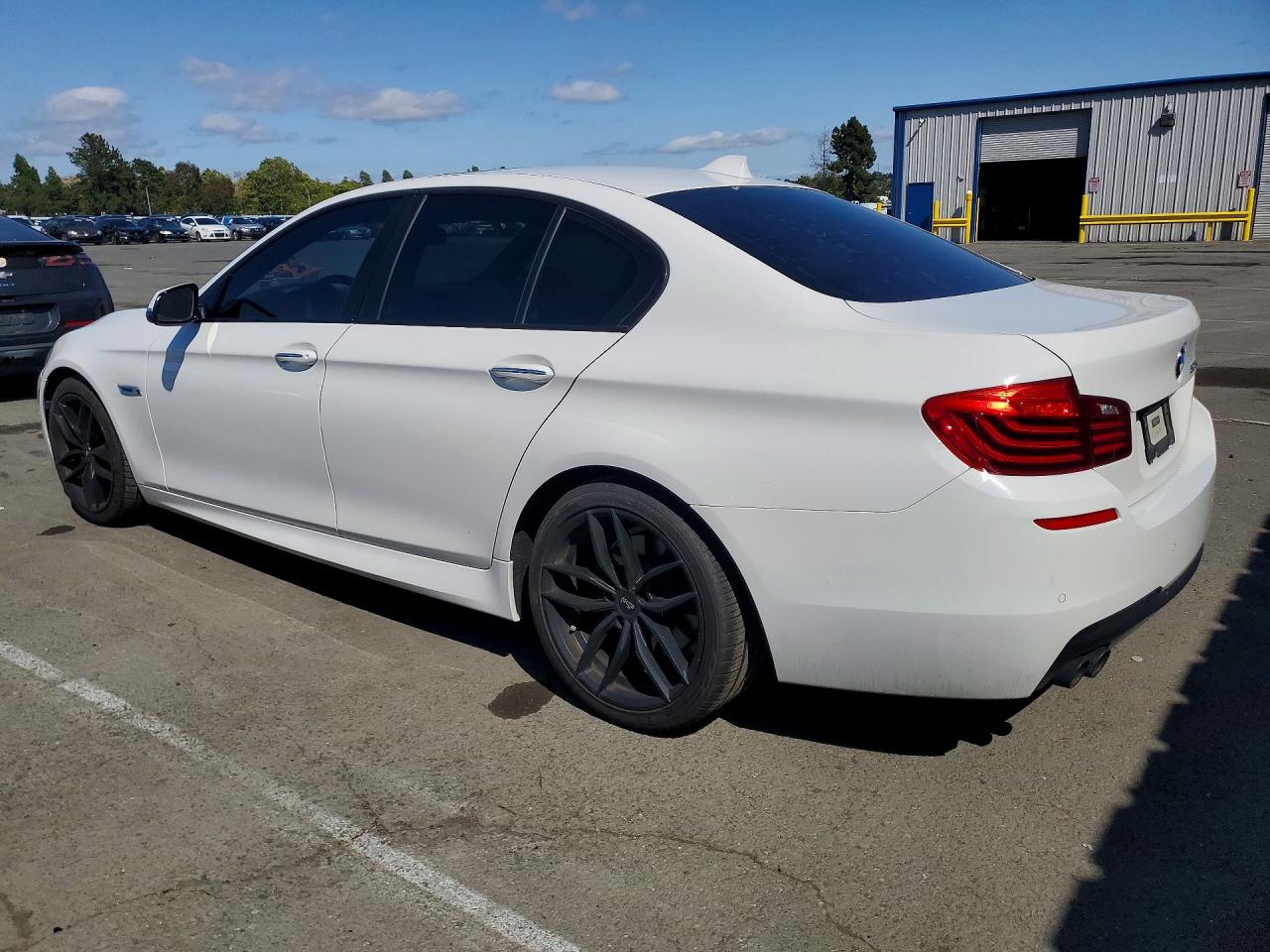 2014 Bmw 535 D White vin: WBAXA5C50ED689079
