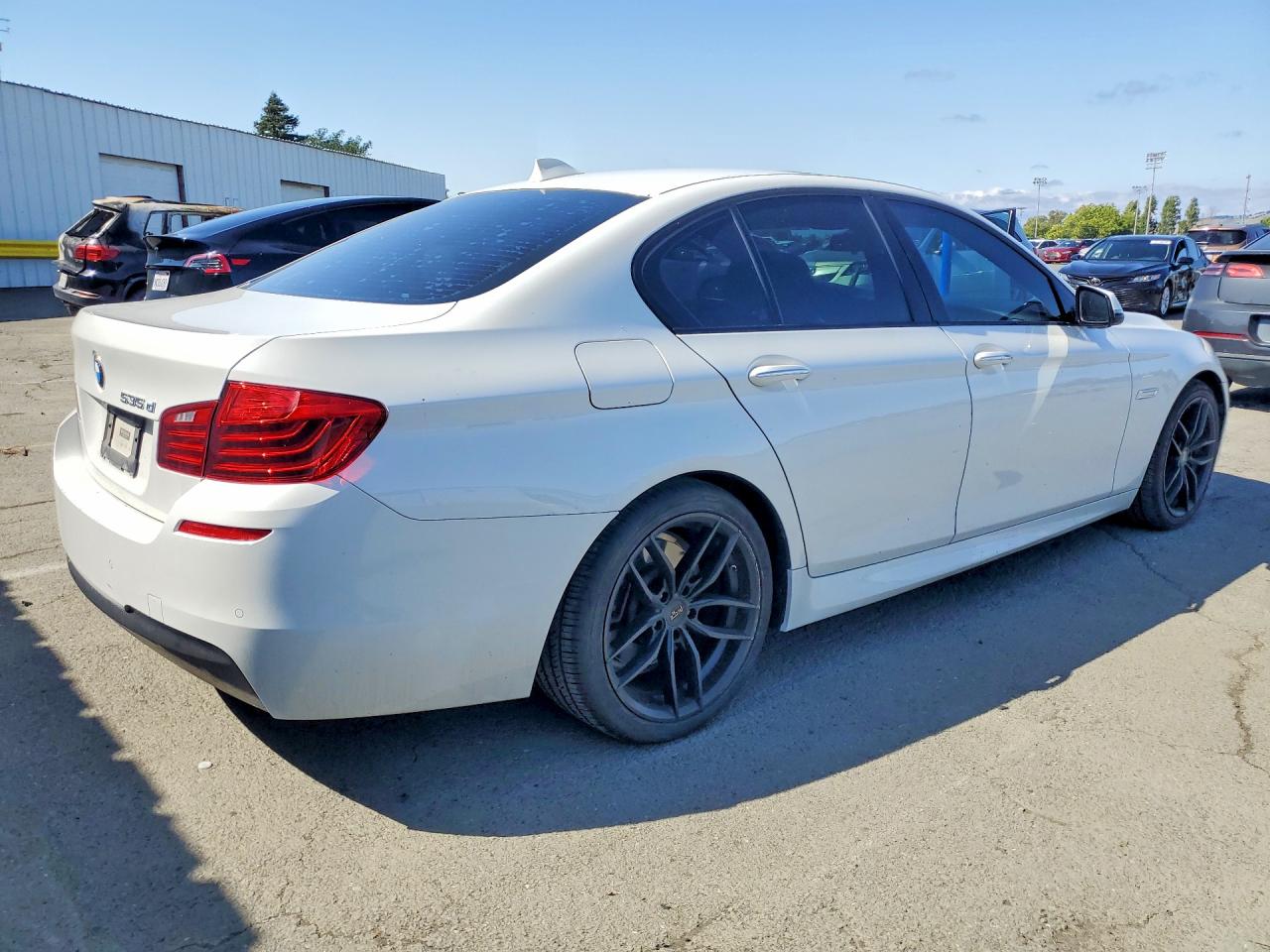 2014 Bmw 535 D White vin: WBAXA5C50ED689079