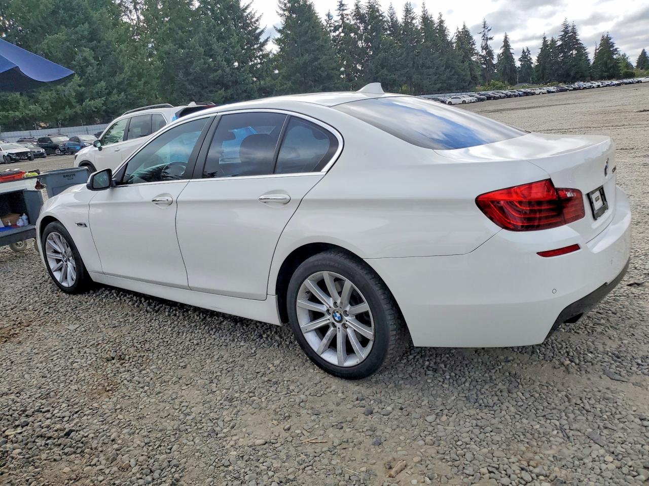 2014 Bmw 535 D White vin: WBAXA5C52ED690721