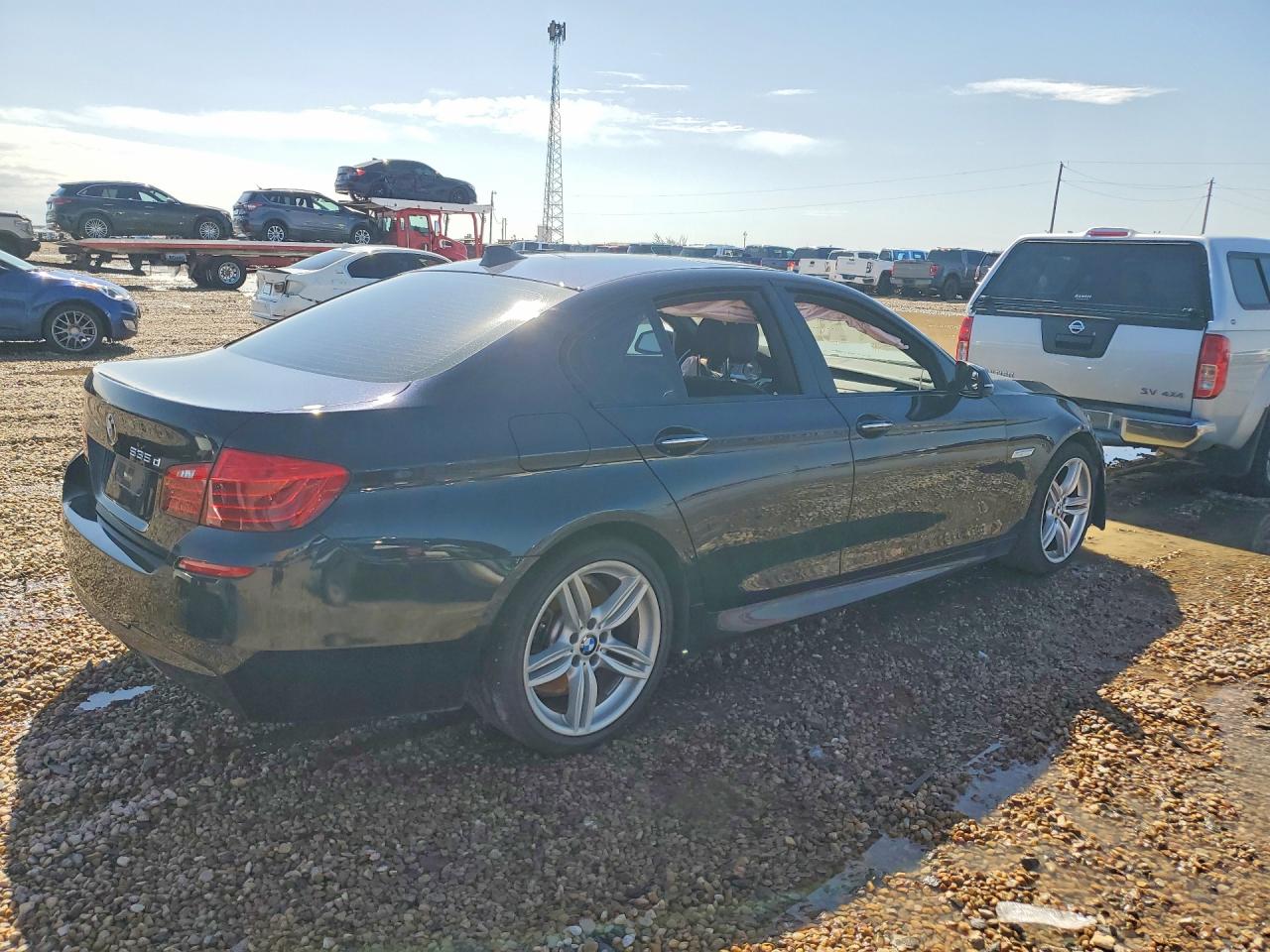 2014 Bmw 535 D Blue vin: WBAXA5C53ED001673