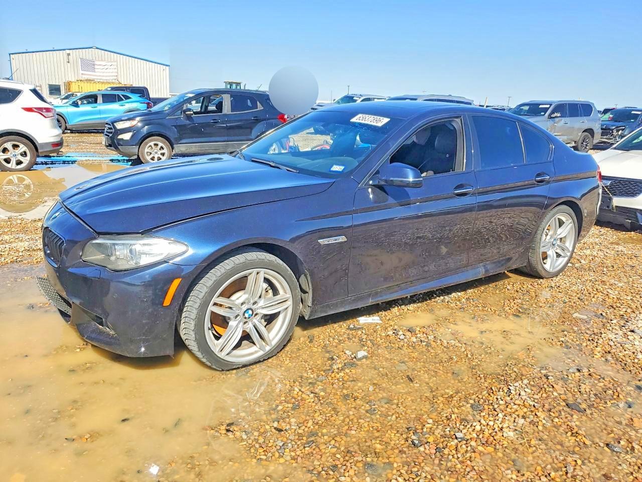 2014 Bmw 535 D Blue vin: WBAXA5C53ED001673