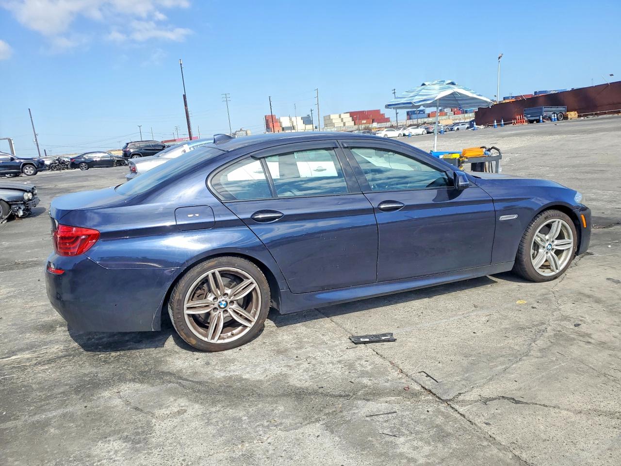 2014 Bmw 535 D Blue vin: WBAXA5C53ED689349