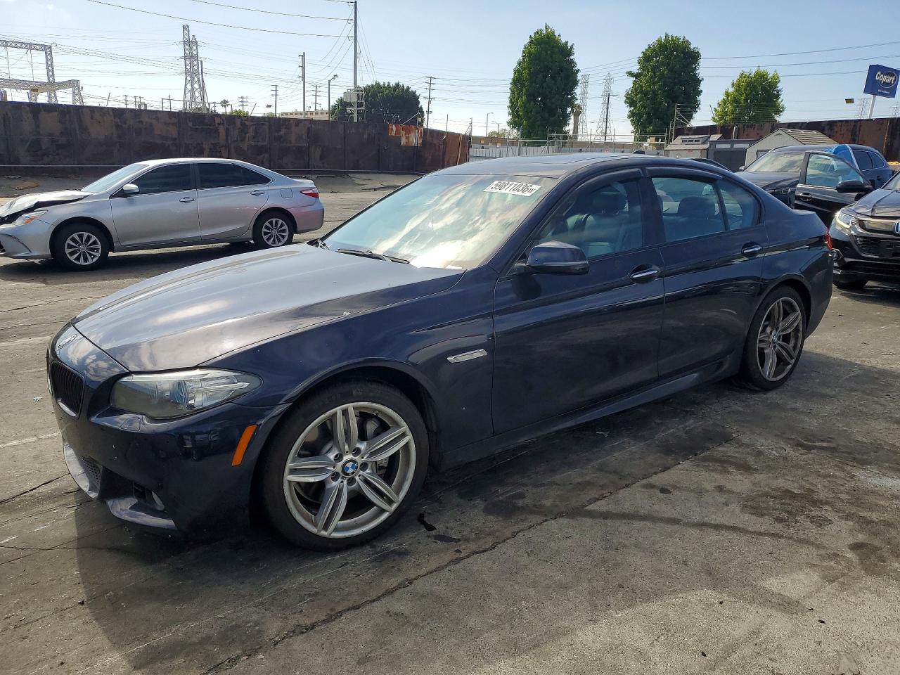 2014 Bmw 535 D Синий vin: WBAXA5C53ED689349