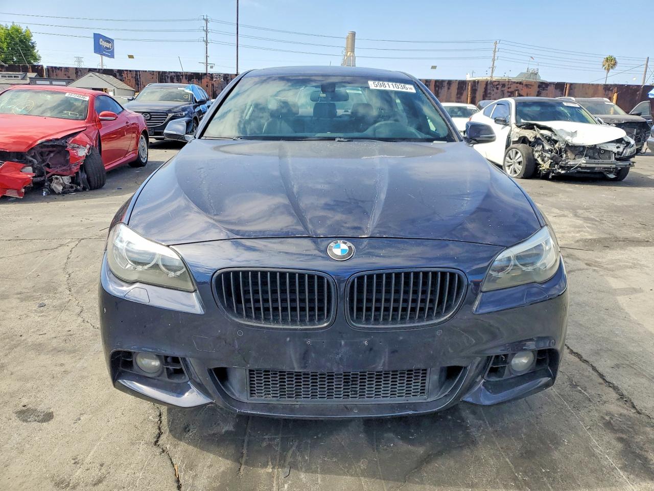 2014 Bmw 535 D Blue vin: WBAXA5C53ED689349