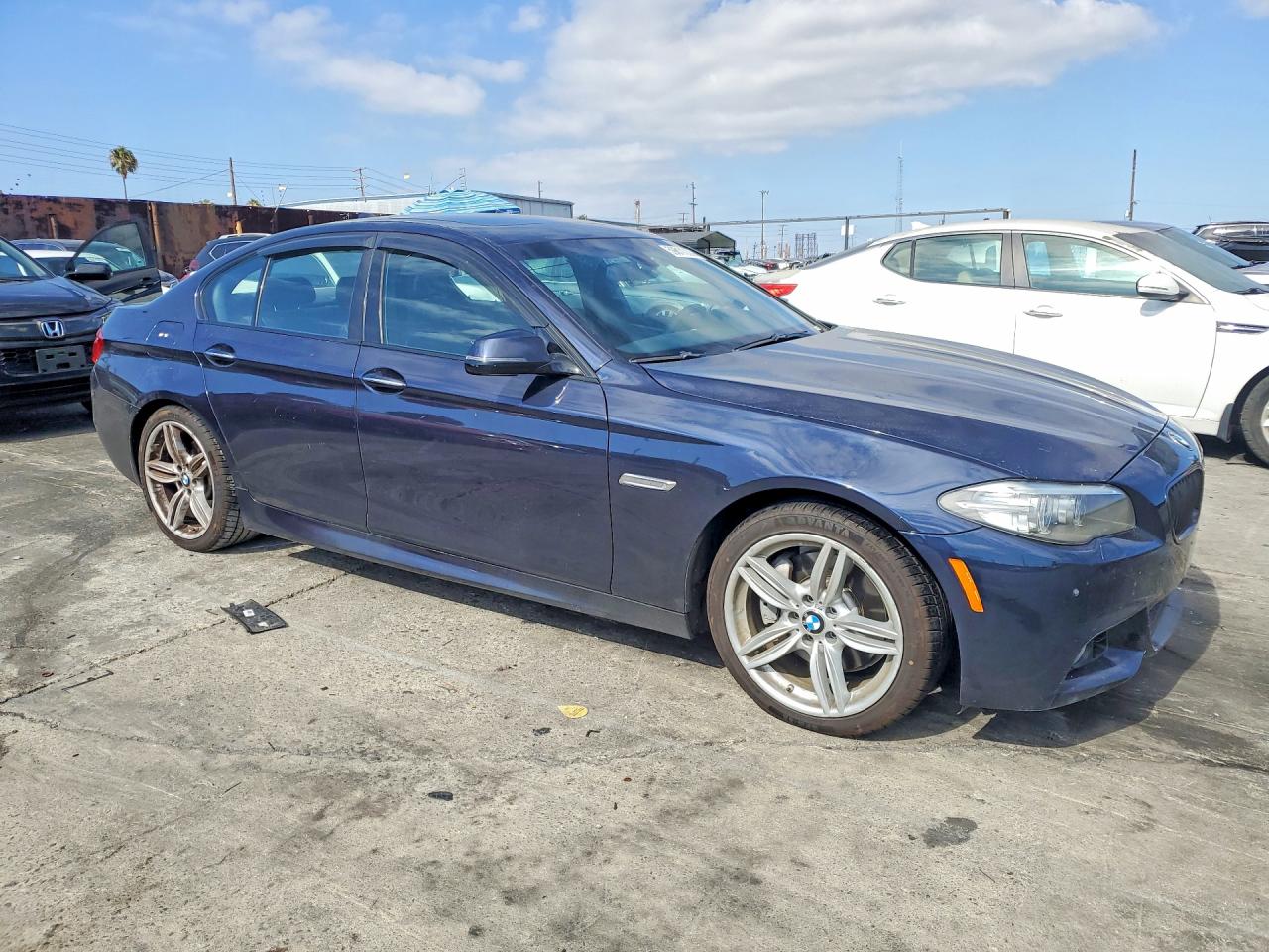2014 Bmw 535 D Blue vin: WBAXA5C53ED689349