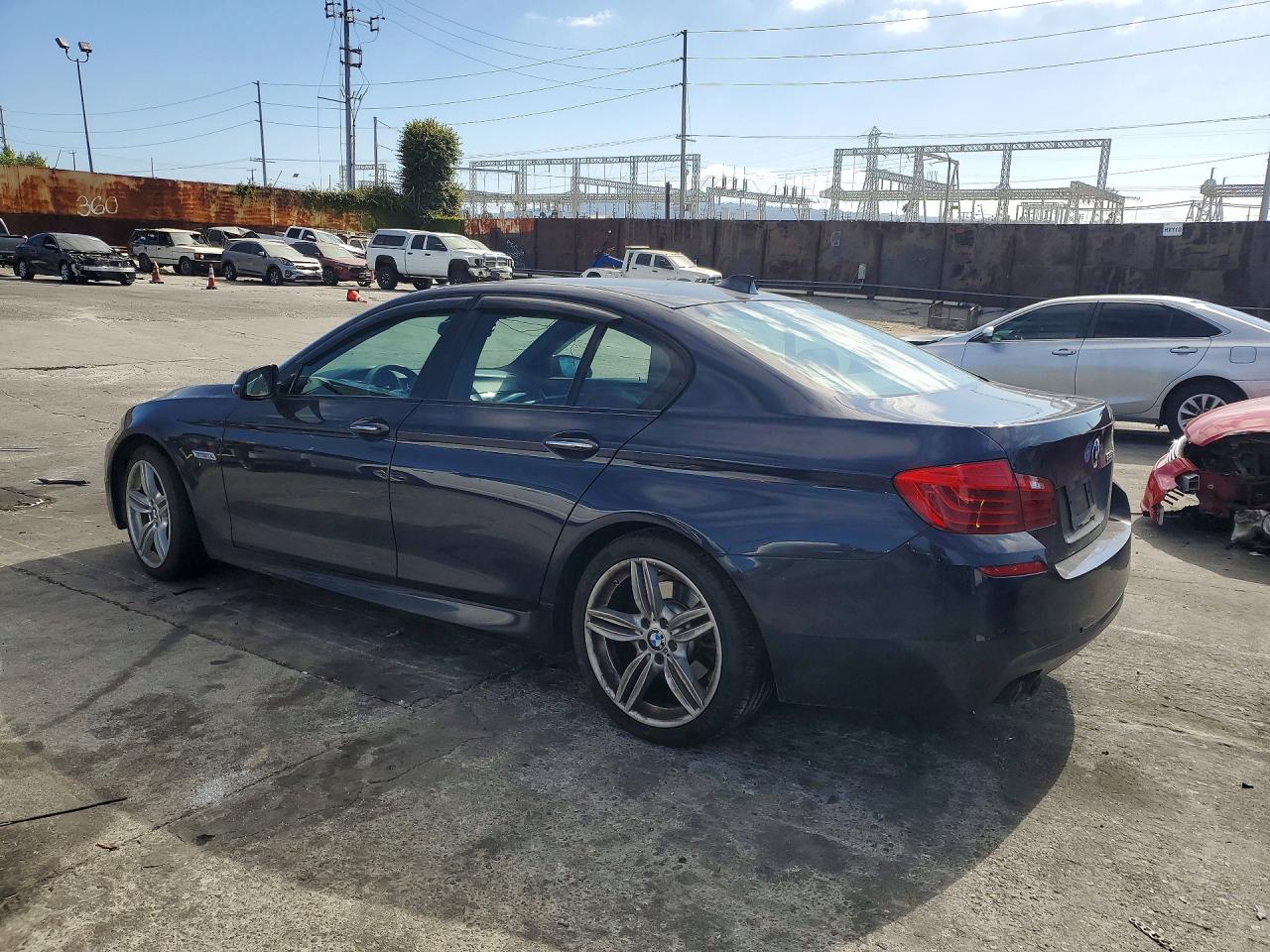 2014 Bmw 535 D Blue vin: WBAXA5C53ED689349