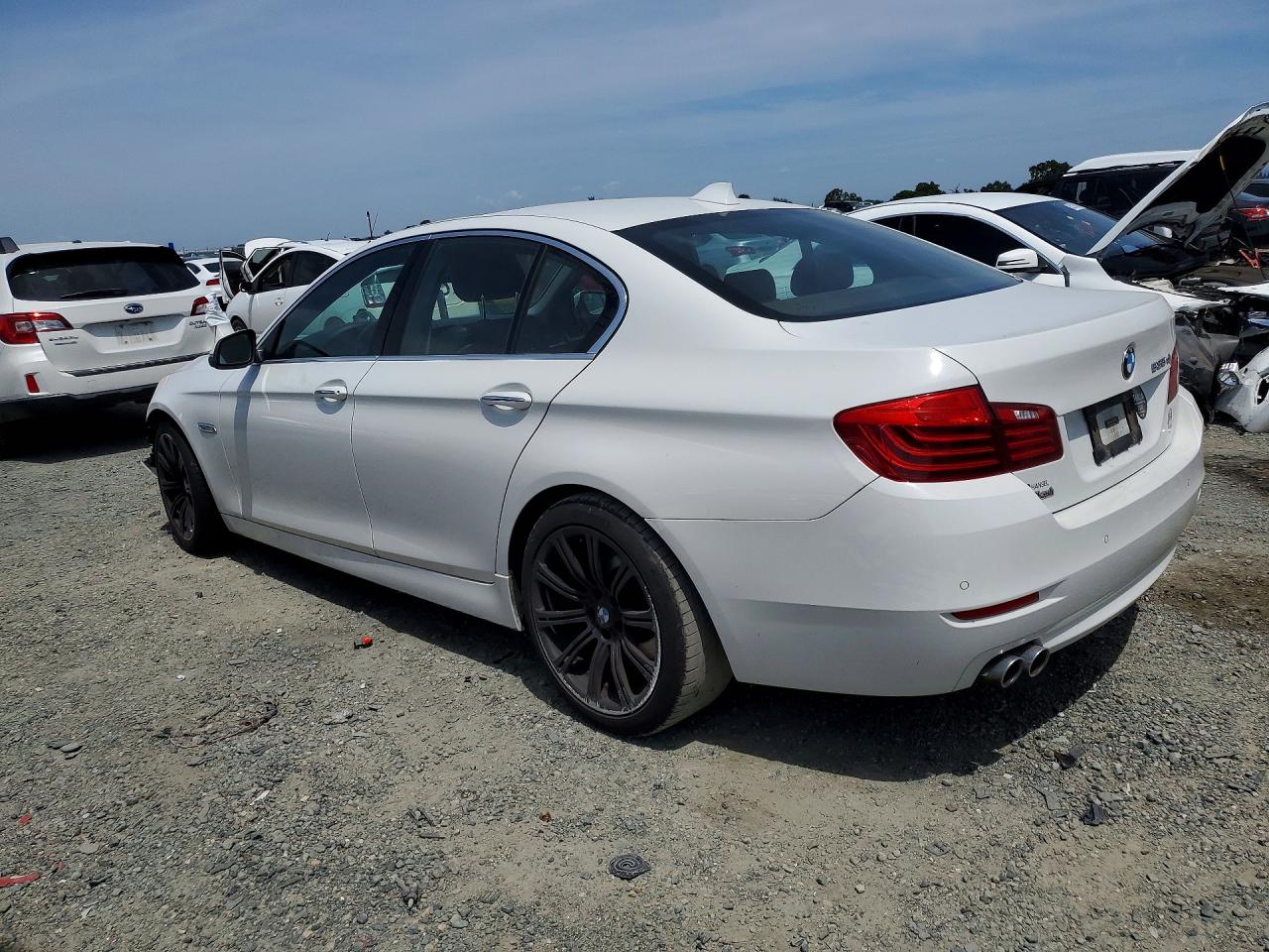 2015 Bmw 535 D White vin: WBAXA5C53FD691295