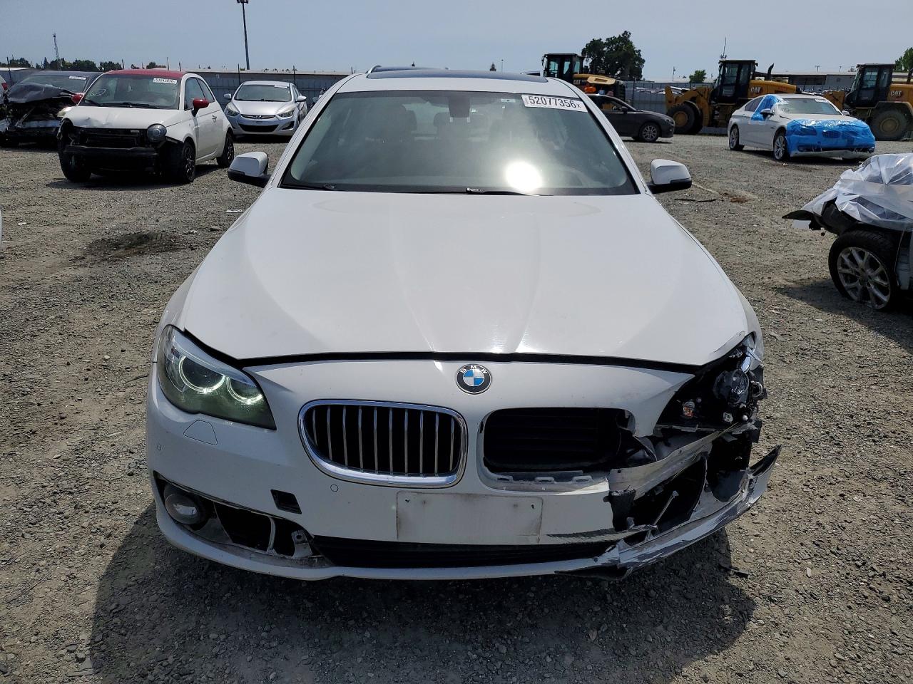 2015 Bmw 535 D White vin: WBAXA5C53FD691295