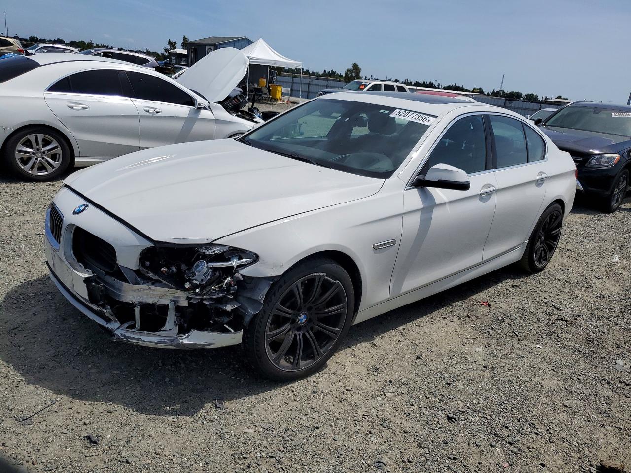 2015 Bmw 535 D White vin: WBAXA5C53FD691295