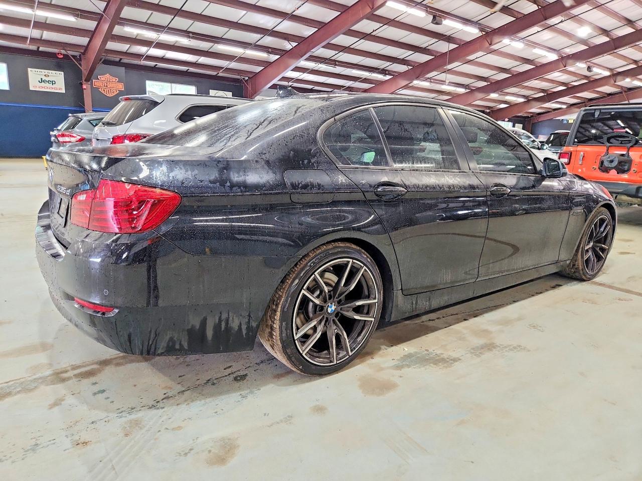 2014 Bmw 535 D Black vin: WBAXA5C54ED689389