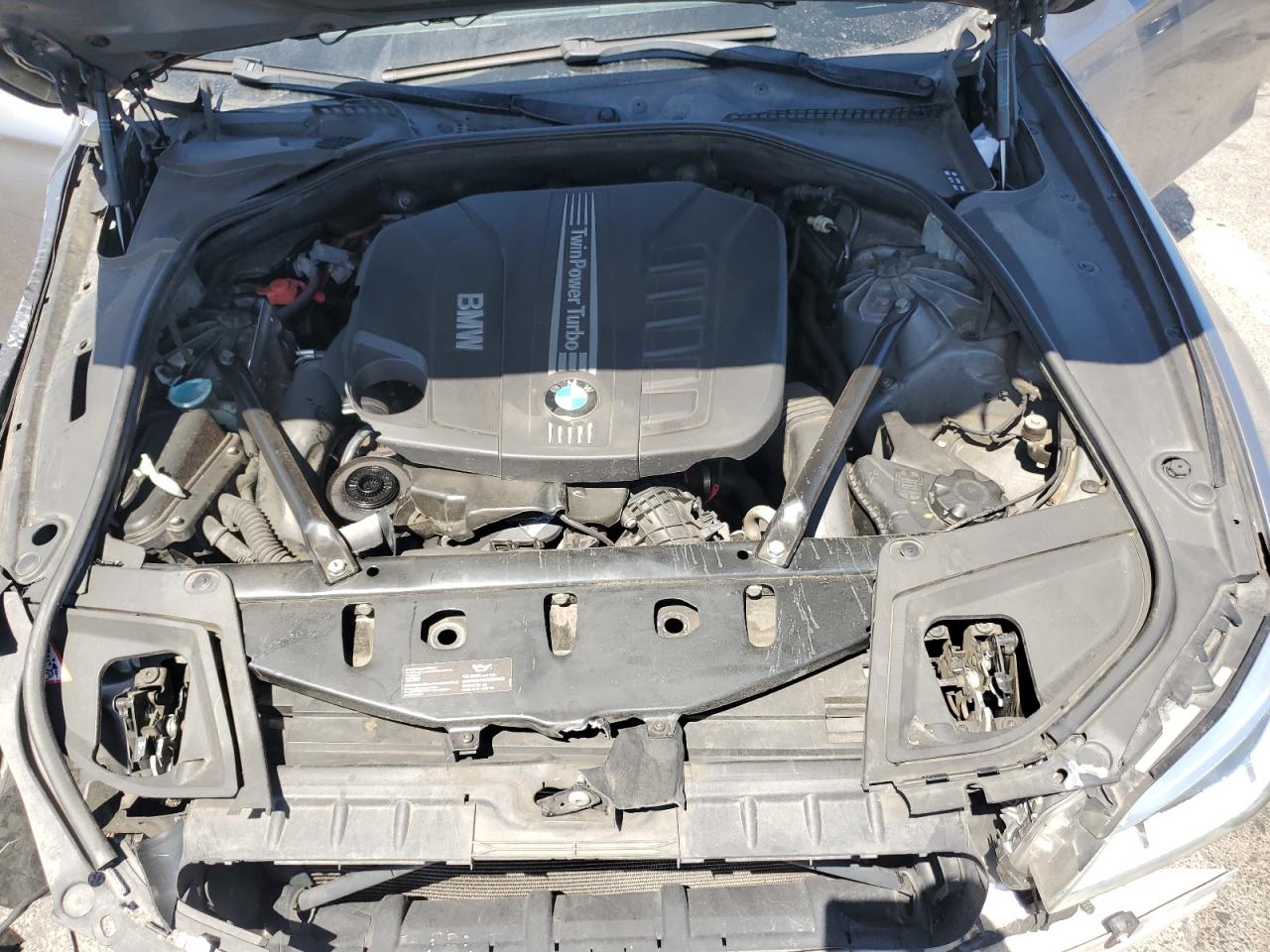 2014 Bmw 535 D Gray vin: WBAXA5C55ED001609