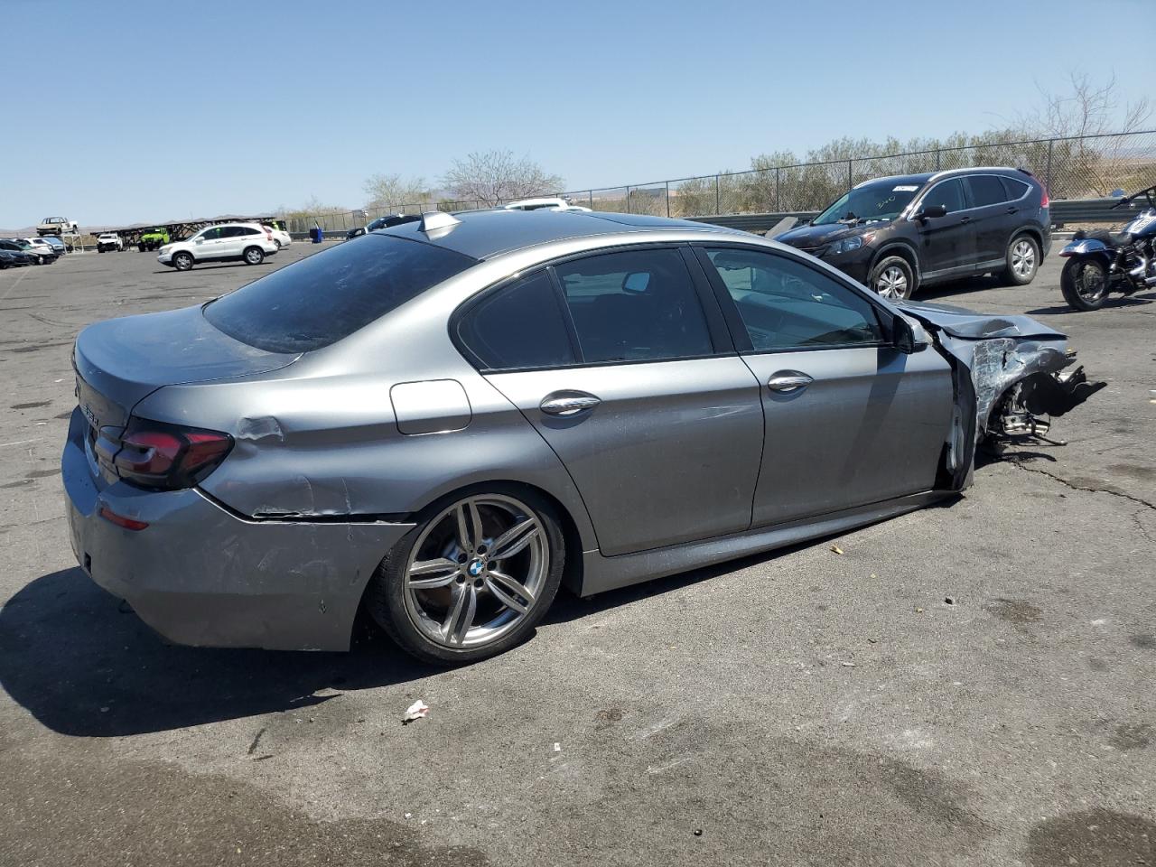 2014 Bmw 535 D Gray vin: WBAXA5C55ED001609